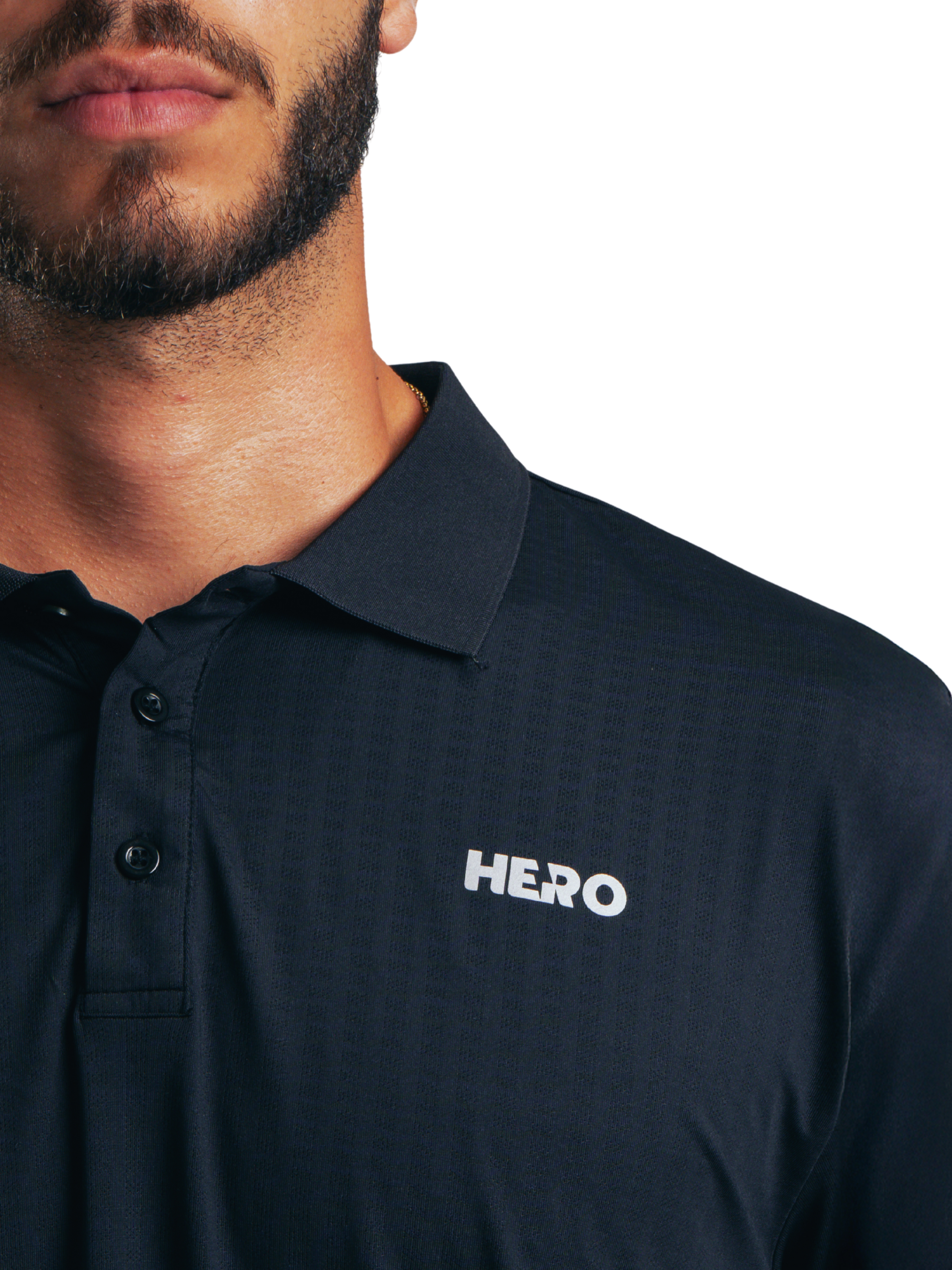 POLO BASICO HERO NEGRO