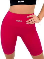 BIKER DEPORTIVO DE DAMA CON BOLSILLOS FUCSIA