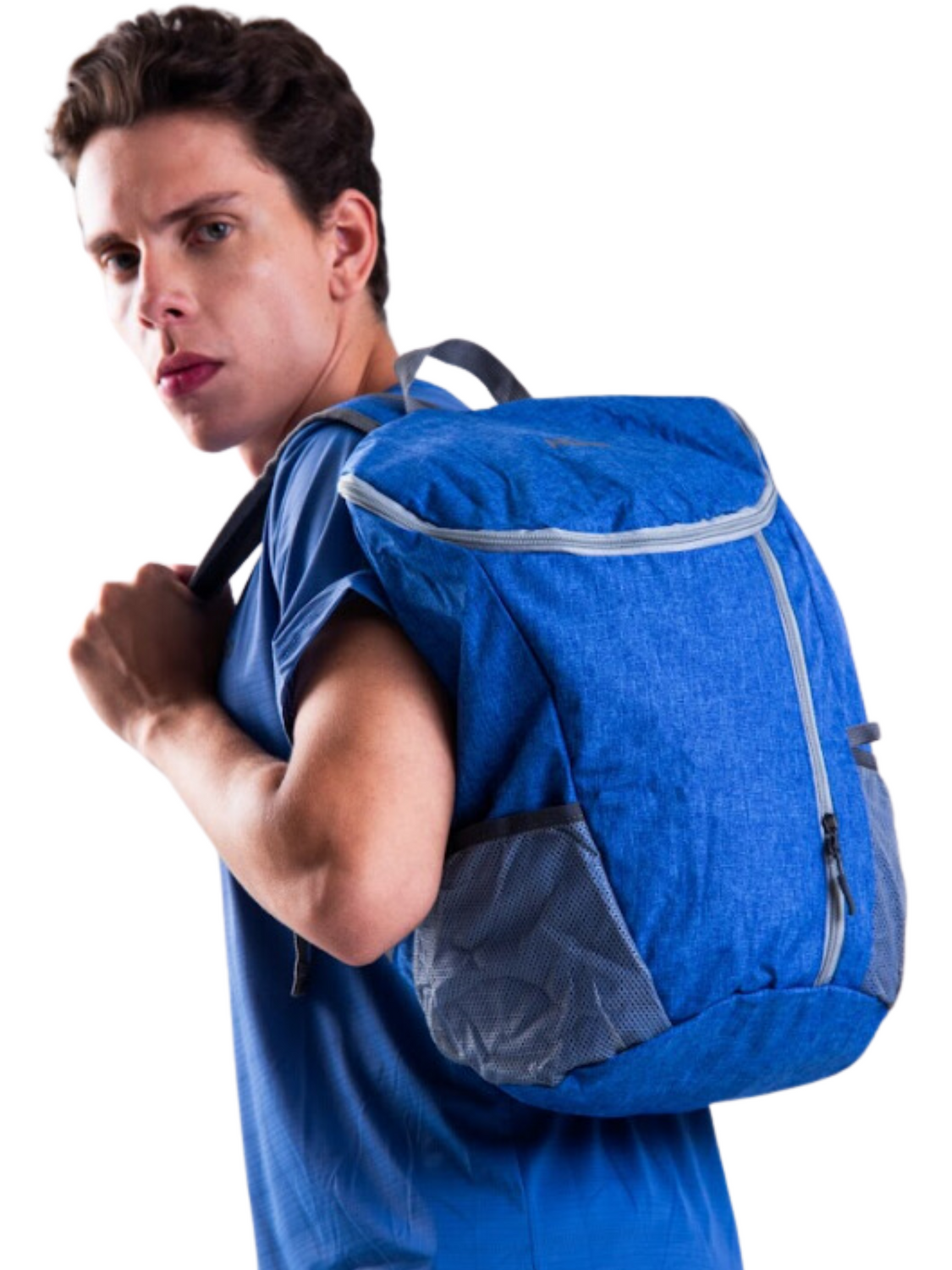 BOLSO DE CAMPING TRANSFORMABLE IMPERMEABLE HERO AZUL