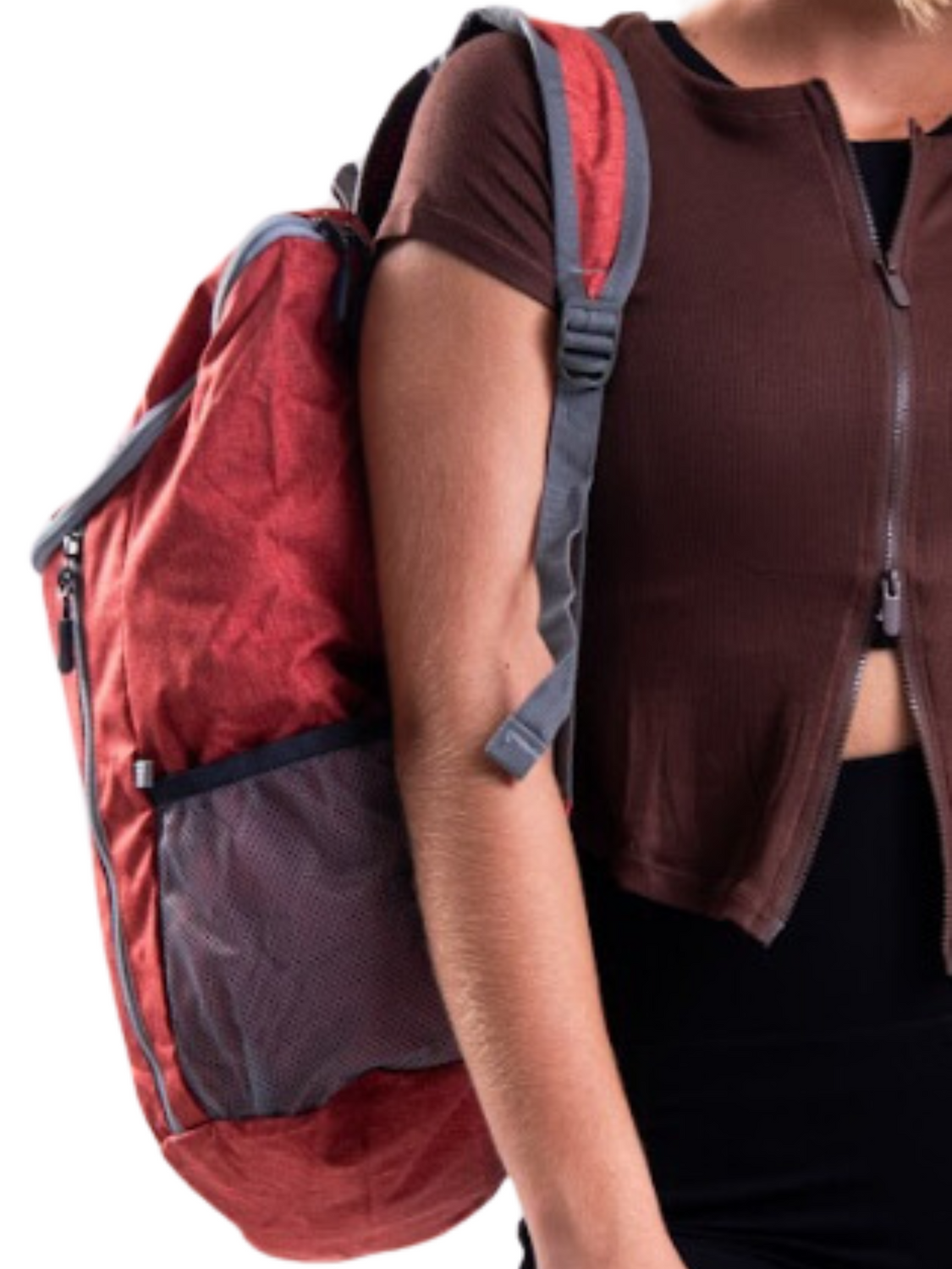 BOLSO DE CAMPING TRANSFORMABLE IMPERMEABLE HERO ROJO