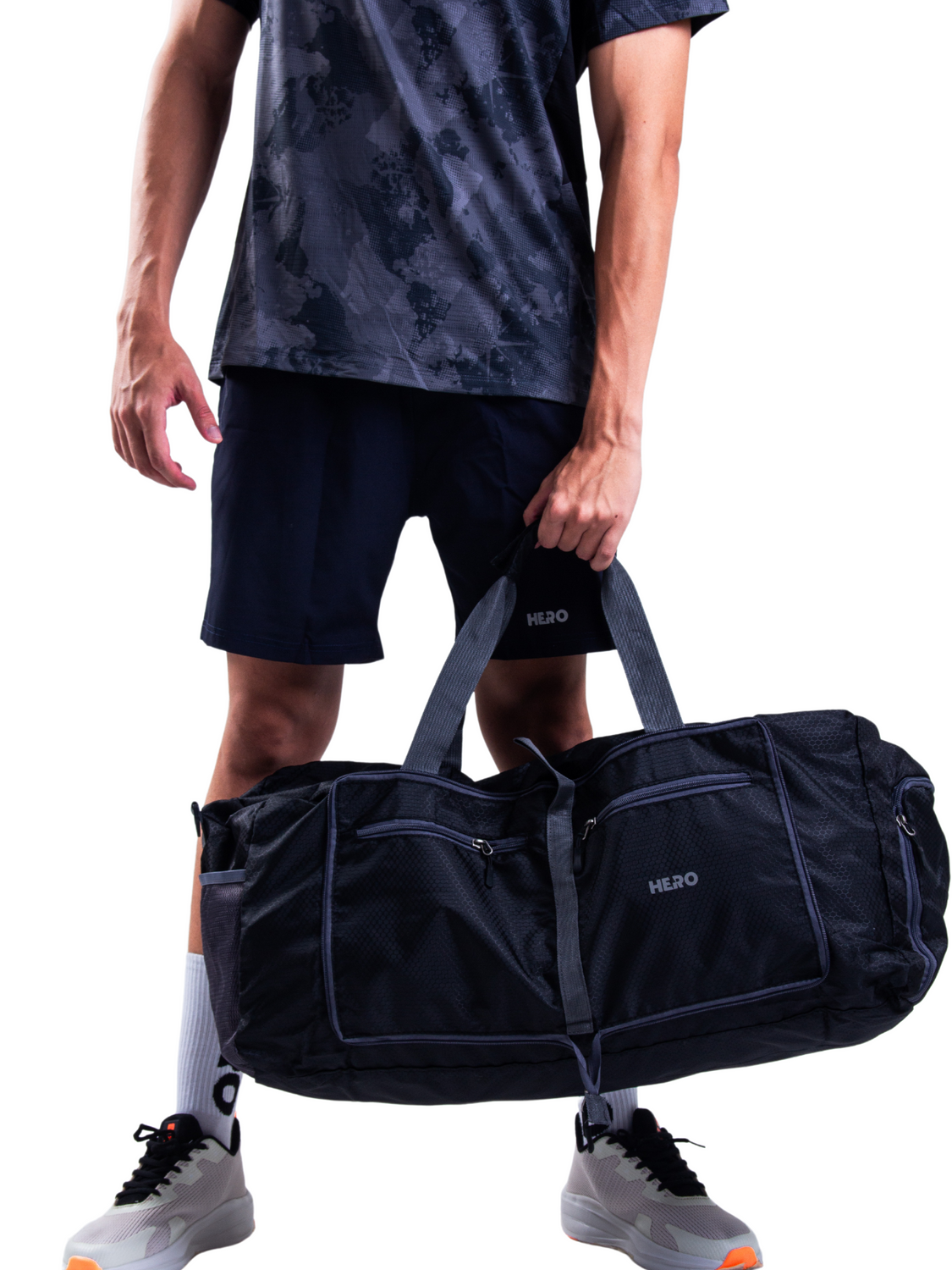 BOLSO DEPORTIVO  RECTANGULAR HERO NEGRO