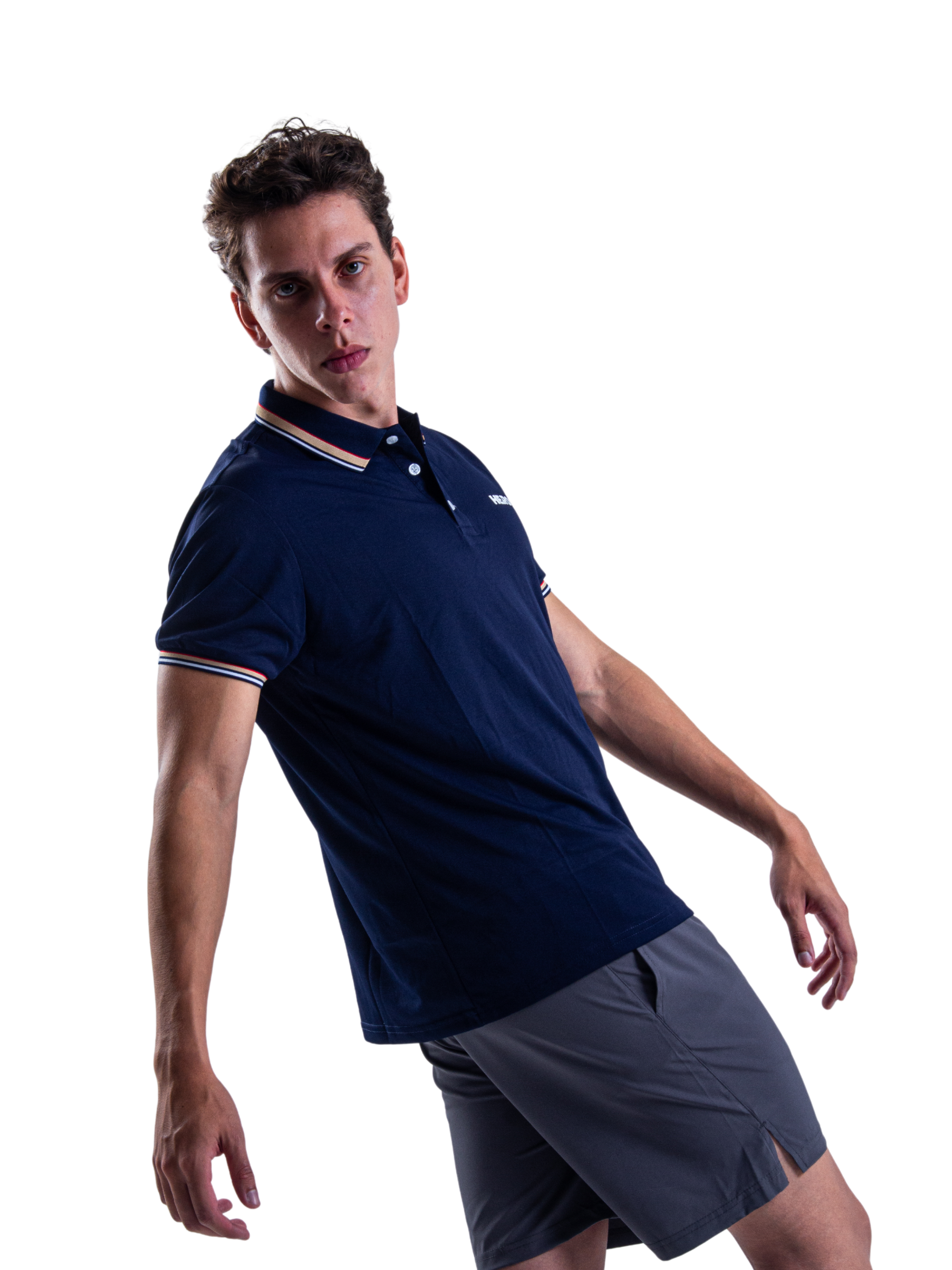 CHEMISE POLO 3 BOTONES AJUSTADA GOLF HERO MORADO