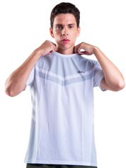 FRANELA DE CABALLERO LINEA EN V HERO BLANCO