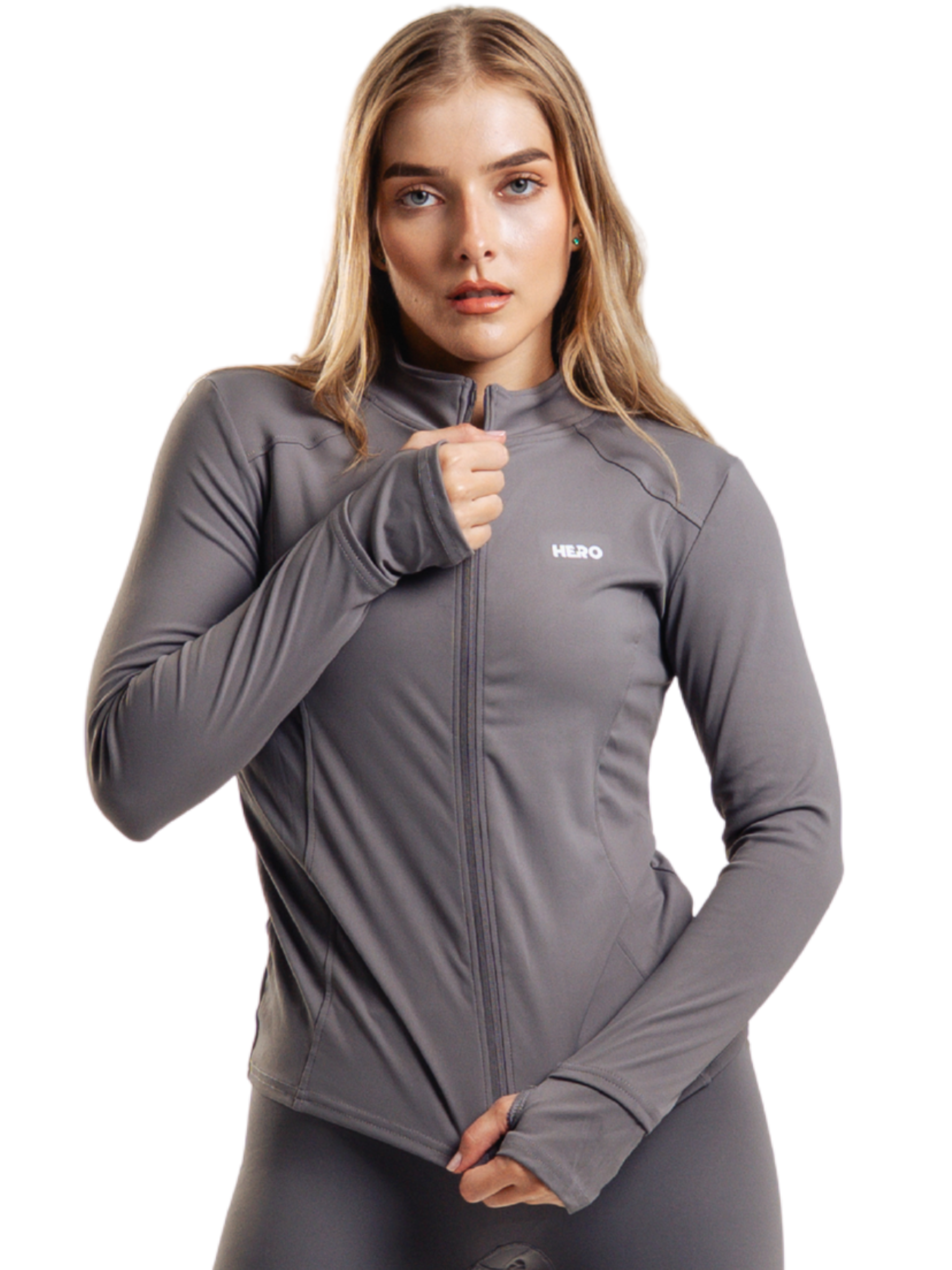 ACTIVE ZIP CHAQUETA HERO GRIS
