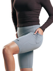 BIKER DEPORTIVO DE DAMA CON BOLSILLOS GRIS