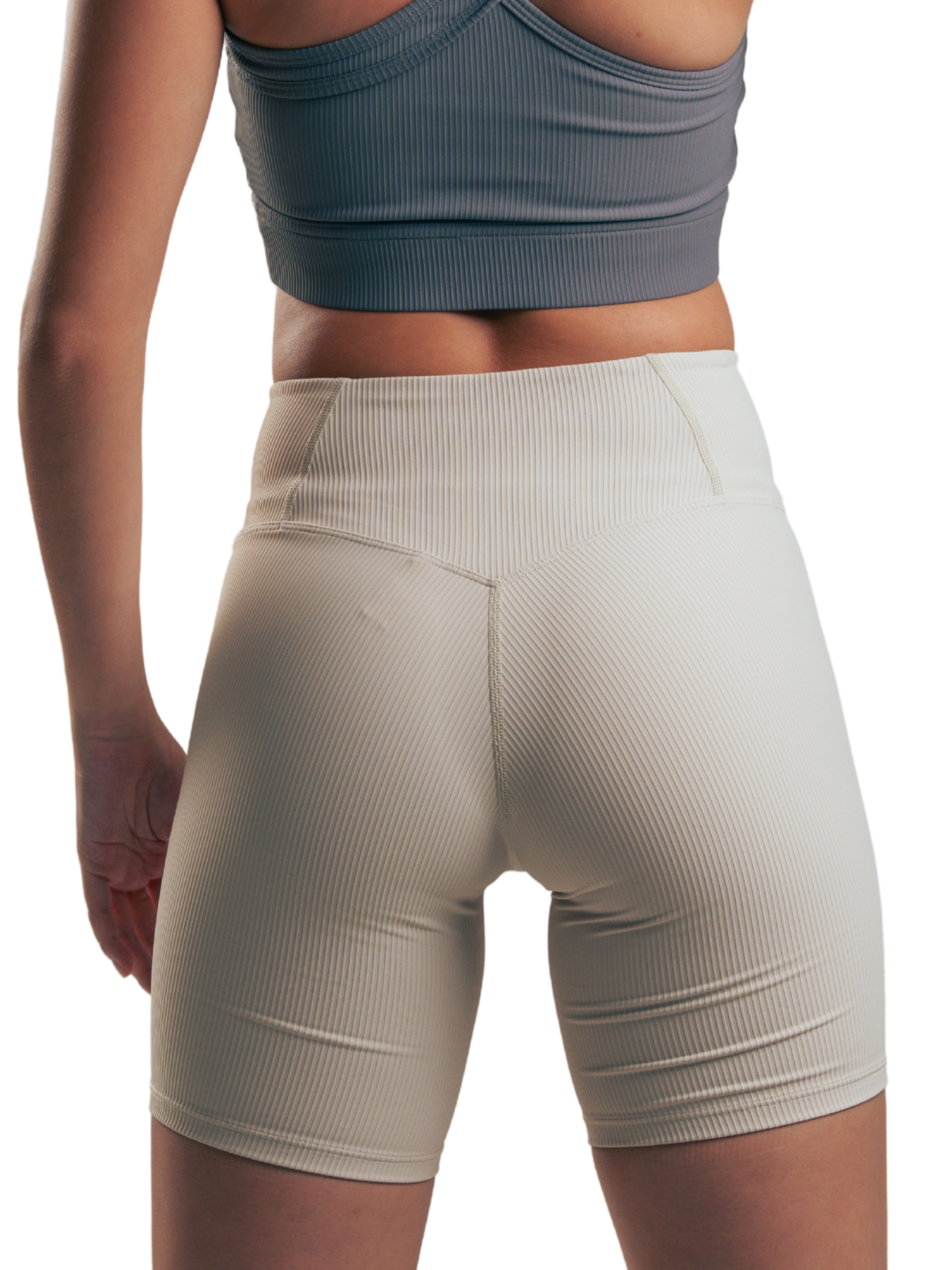 BIKER RIBBED FIT HERO BEIGE