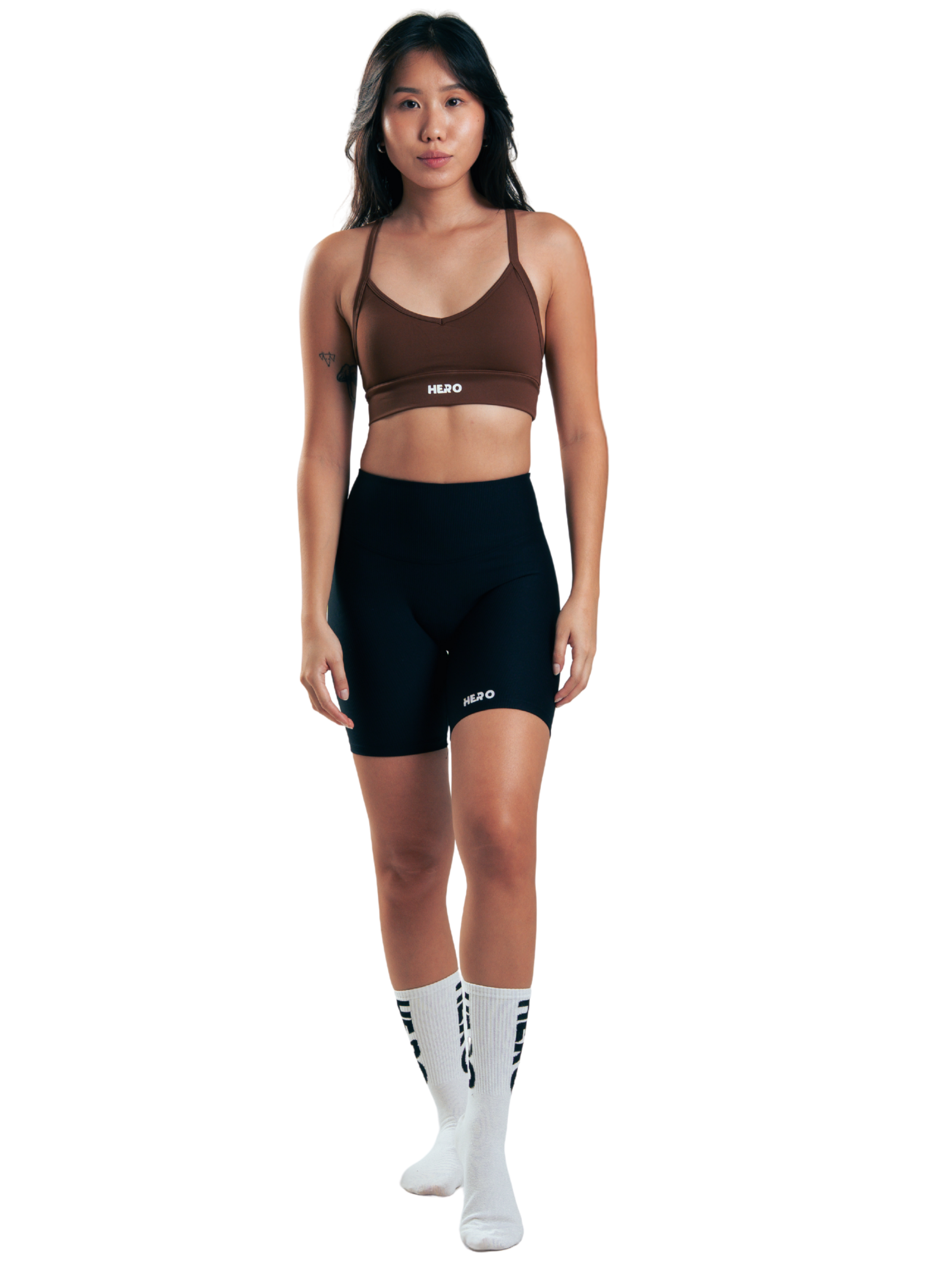 BIKER RIBBED FIT HERO NEGRO