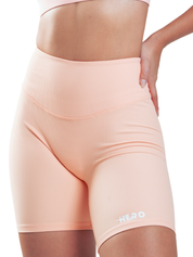 BIKER RIBBED FIT HERO SALMON