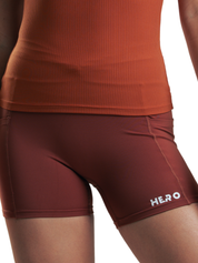 BIKER V WAIST FIT HERO MARRON