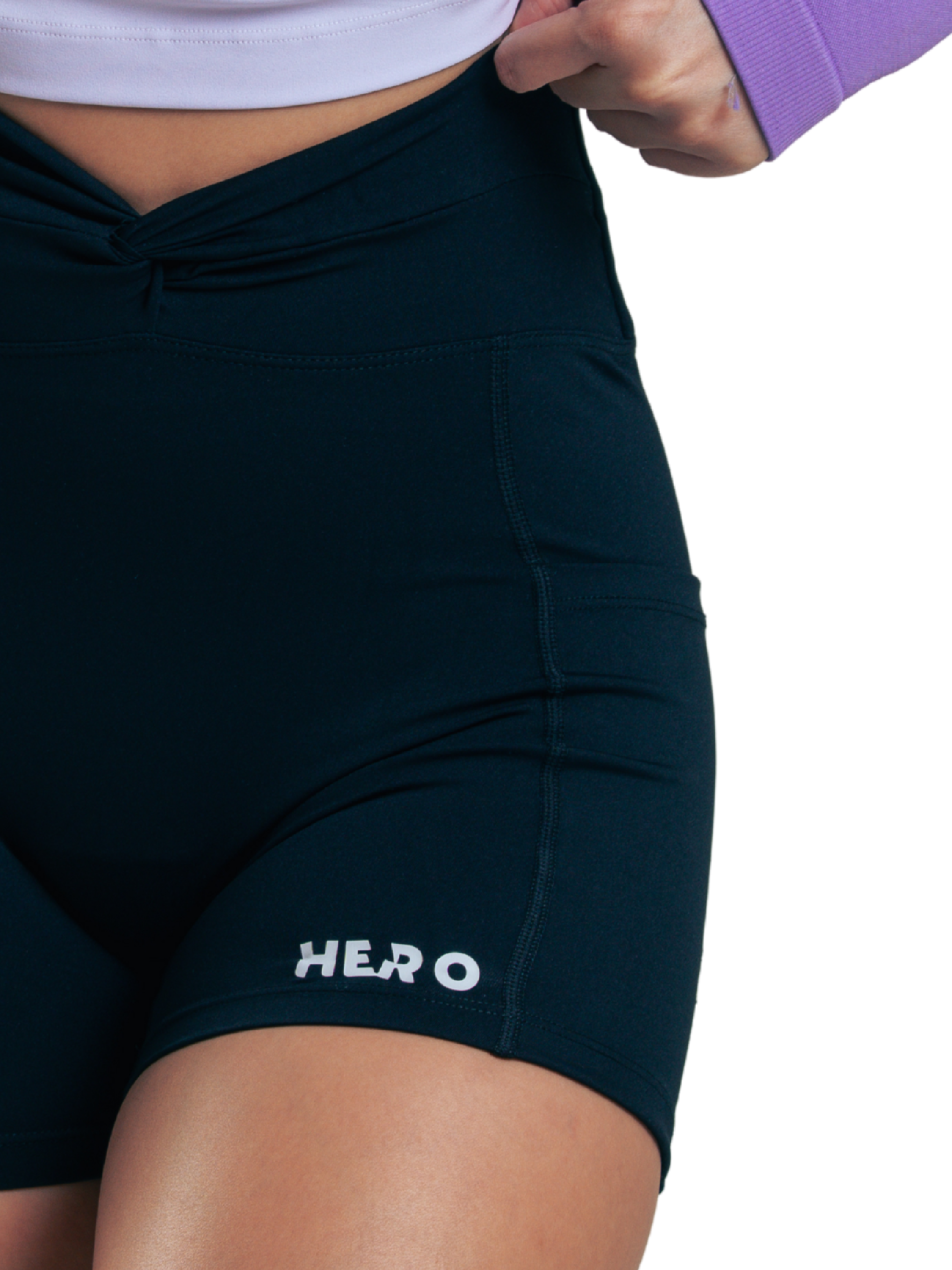 BIKER V WAIST FIT HERO NEGRO