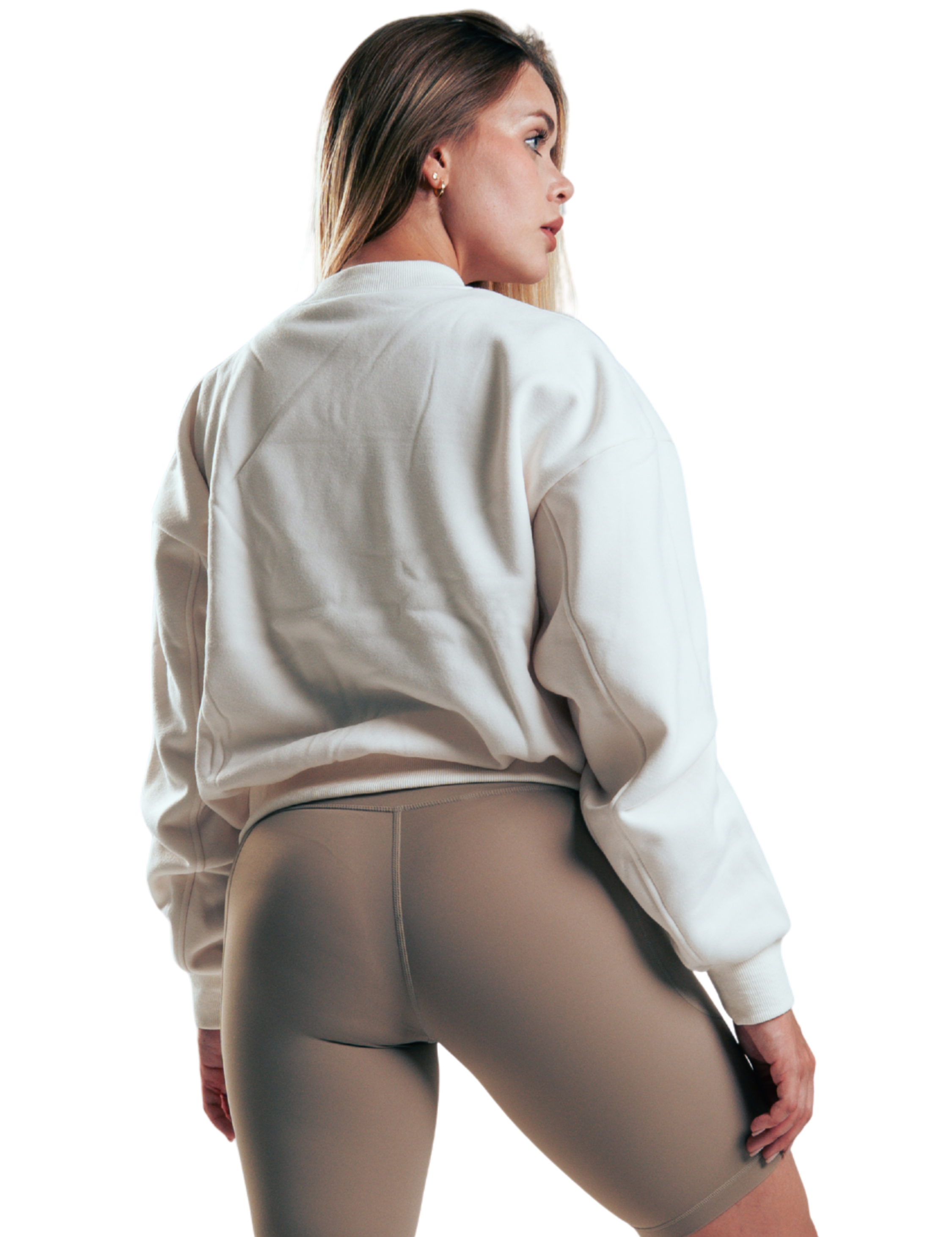 BOMBER BASIC FIT BEIGE