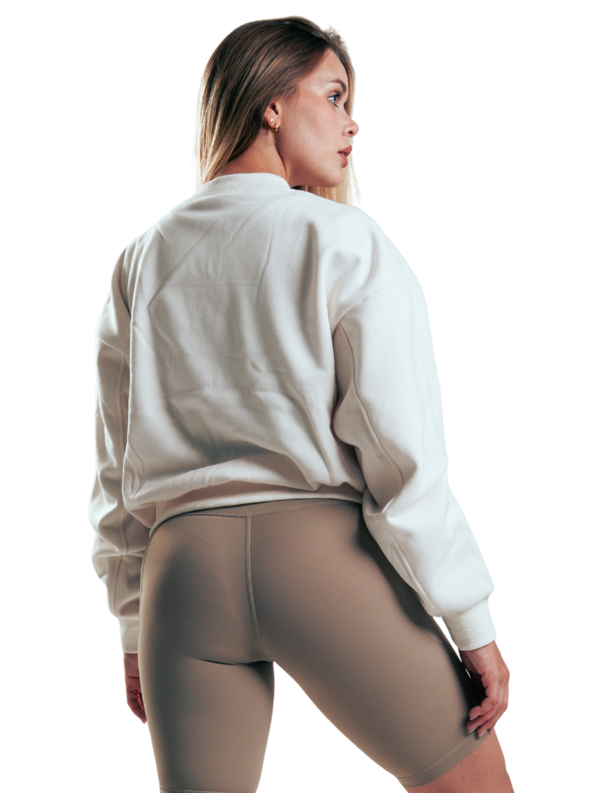 BOMBER BASIC FIT BEIGE