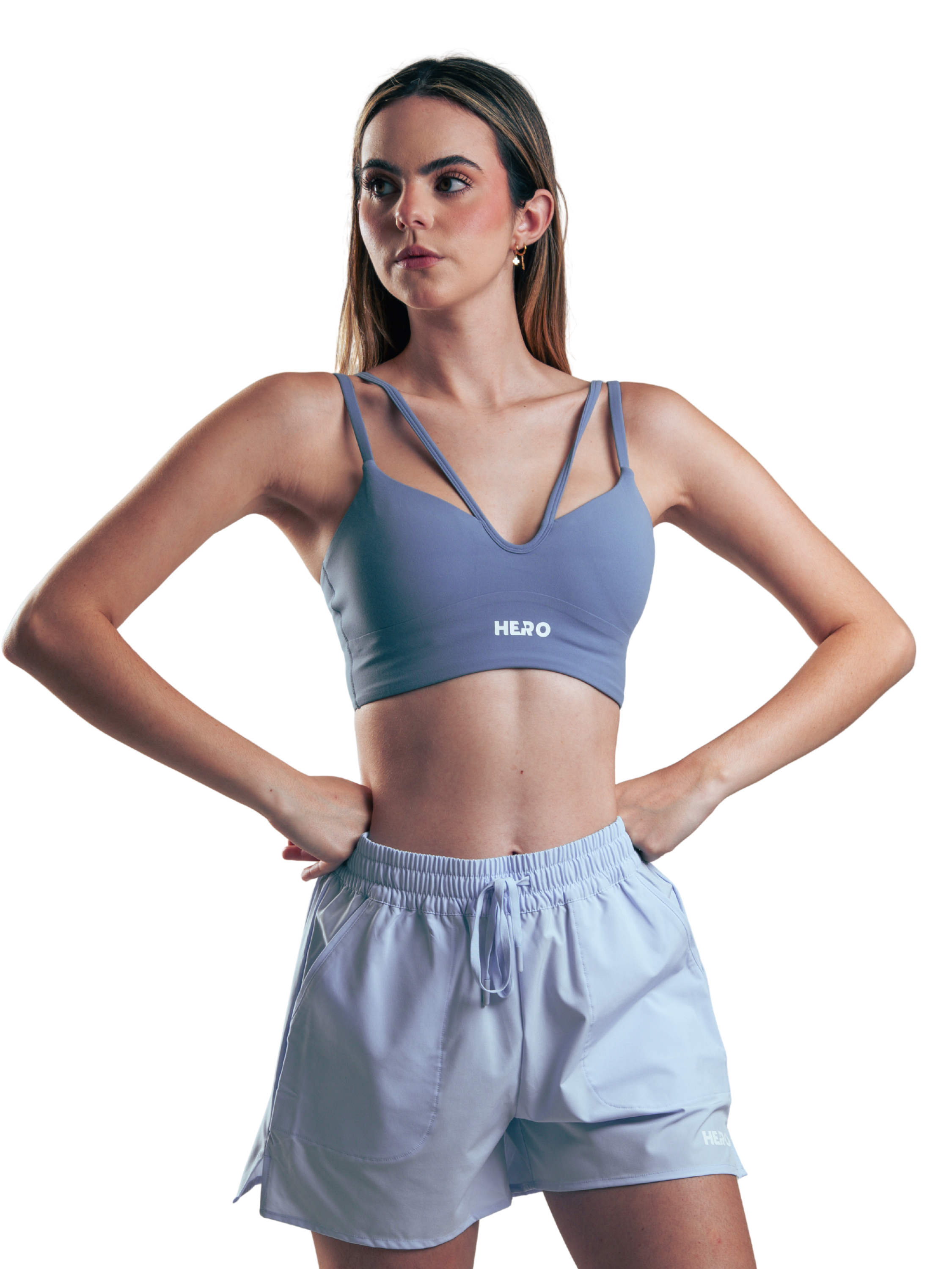 BRAT TOP DUAL HERO AZUL