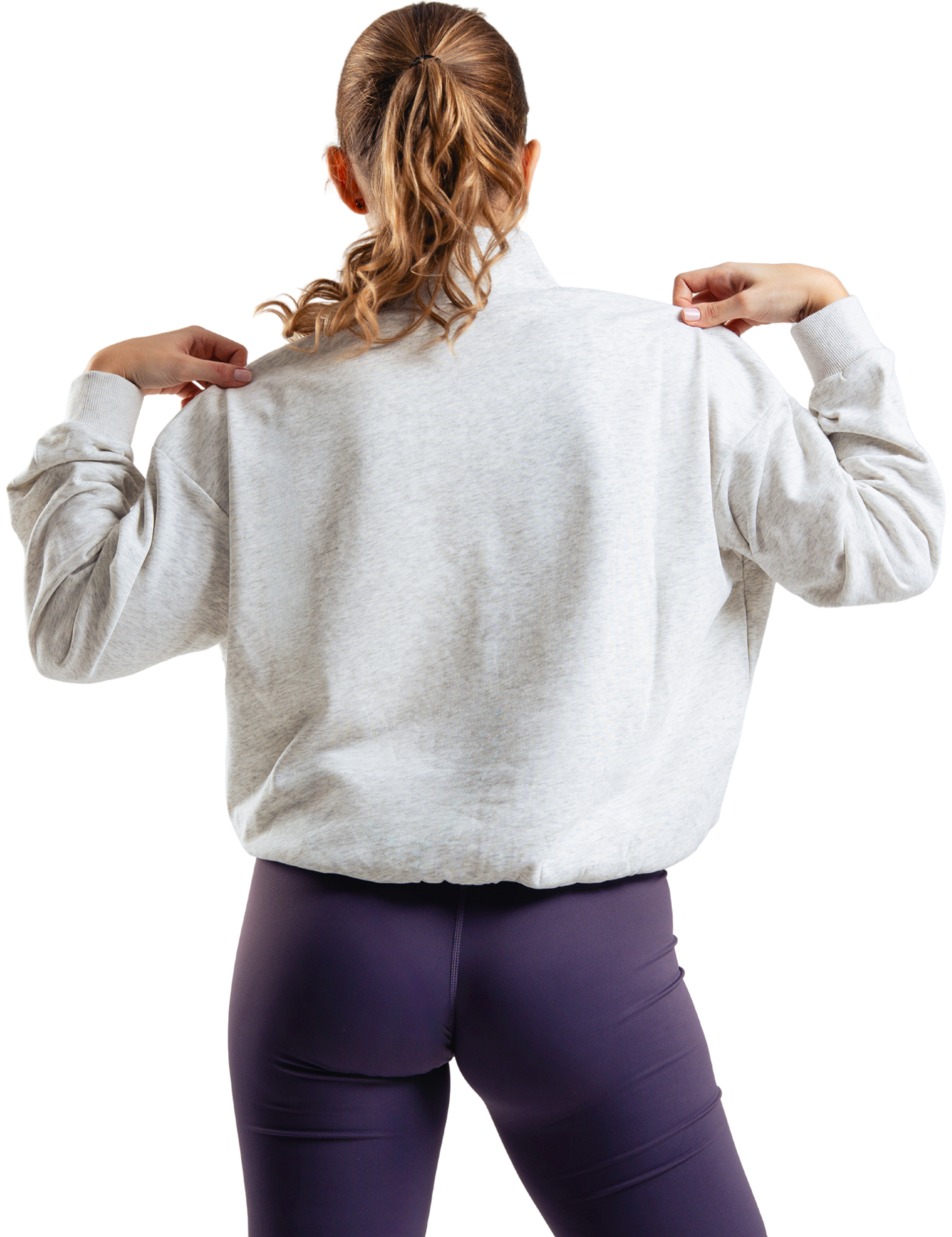 BUZO CROP FIT HERO BLANCO