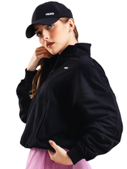 BUZO CROP FIT HERO NEGRO