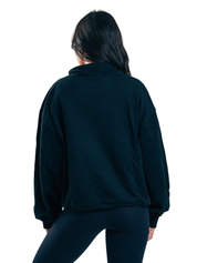 CHAQUETA CROP ZIPPER HERO NEGRO