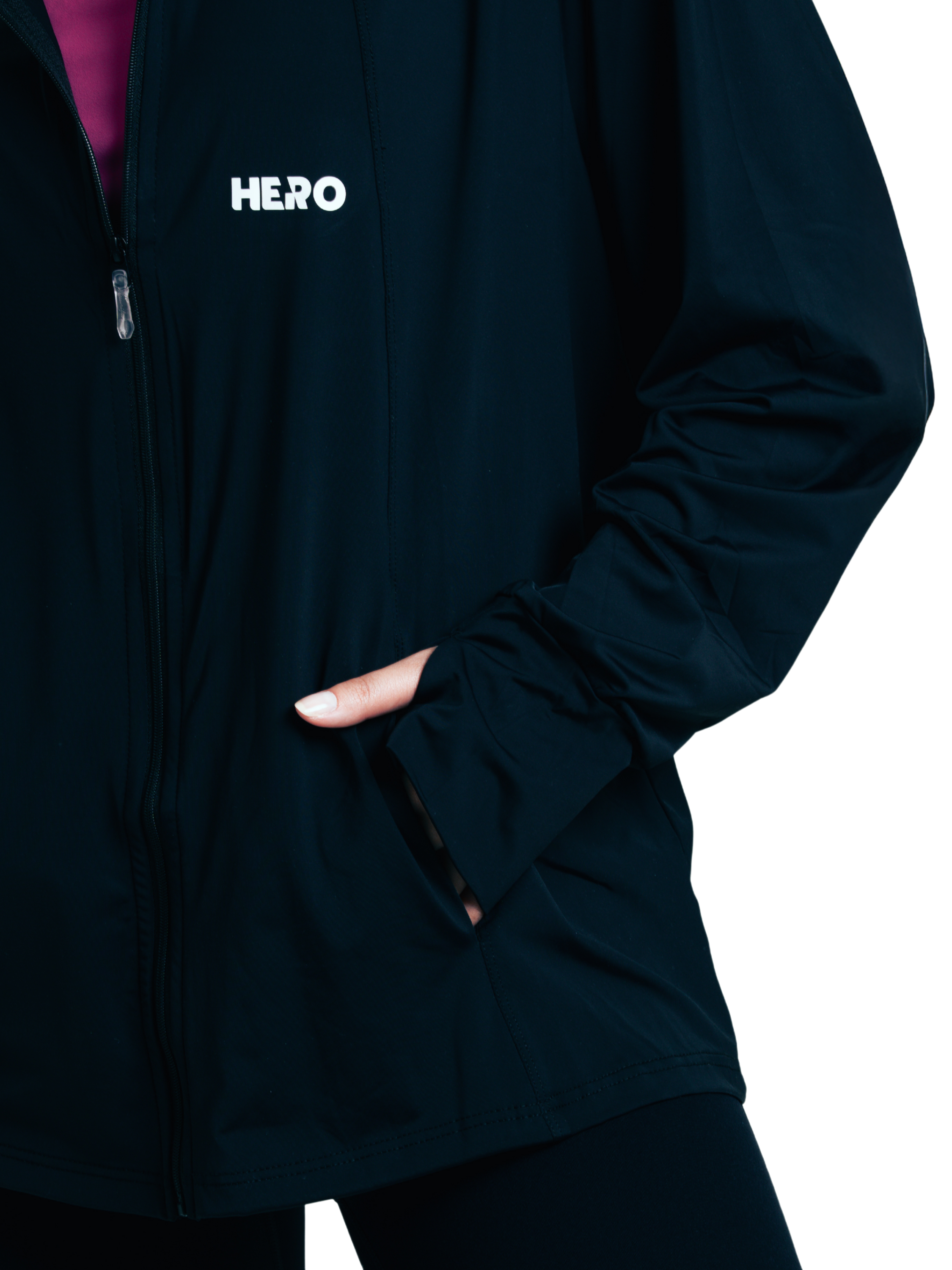 CHAQUETA LITE UV HERO NEGRO