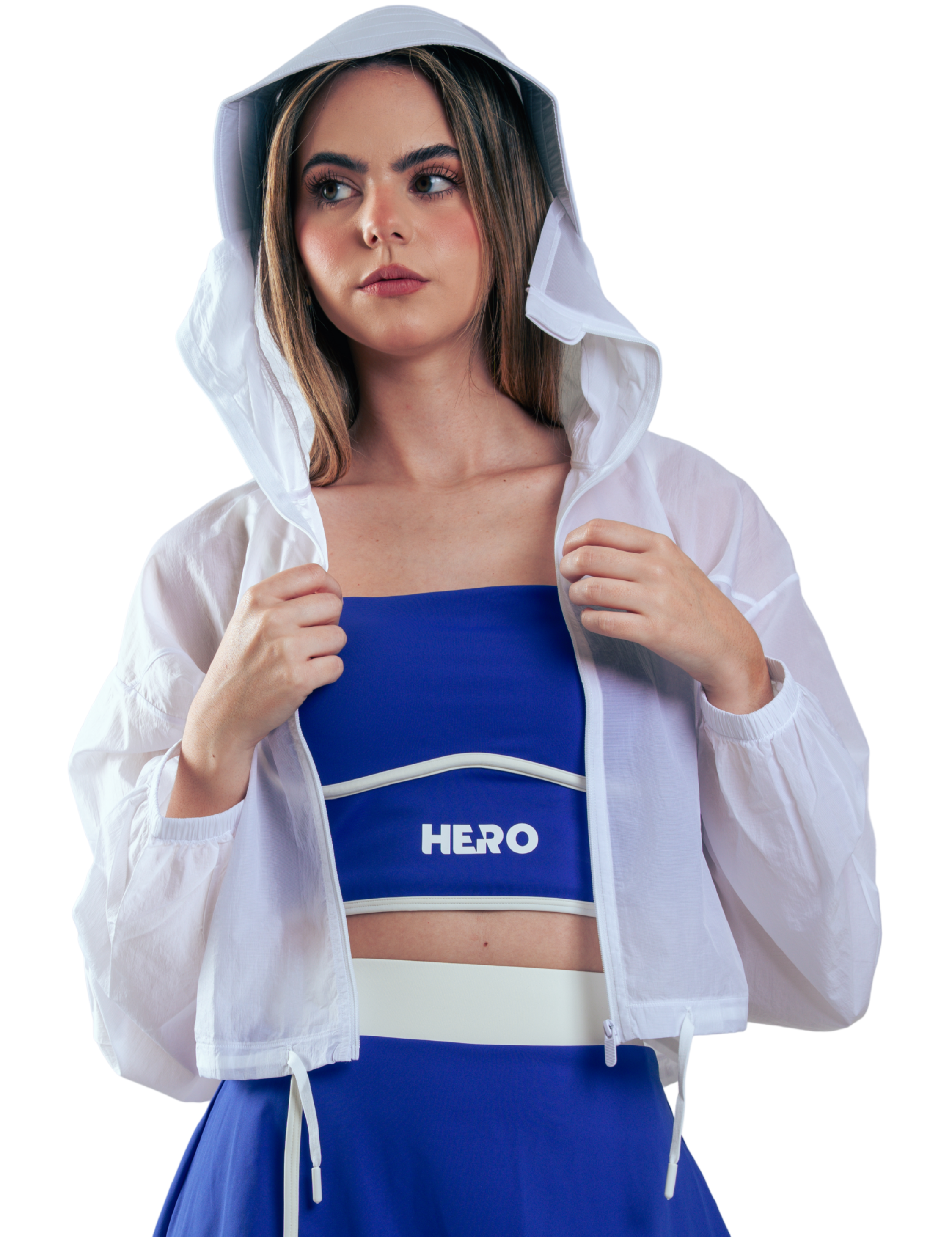 CHAQUETA LIGERA SUELTA HERO BLANCA