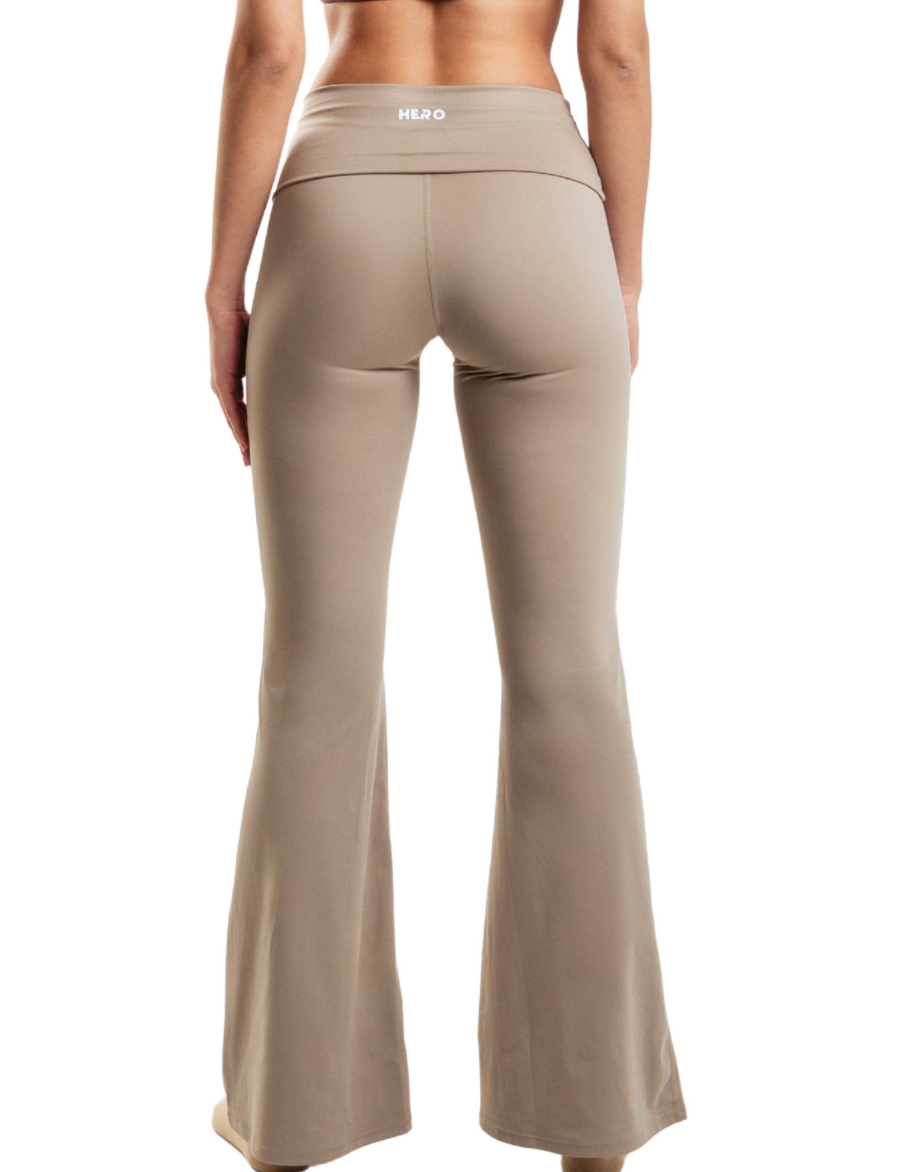 CROSS FLARE LEGGINGS HERO BEIGE