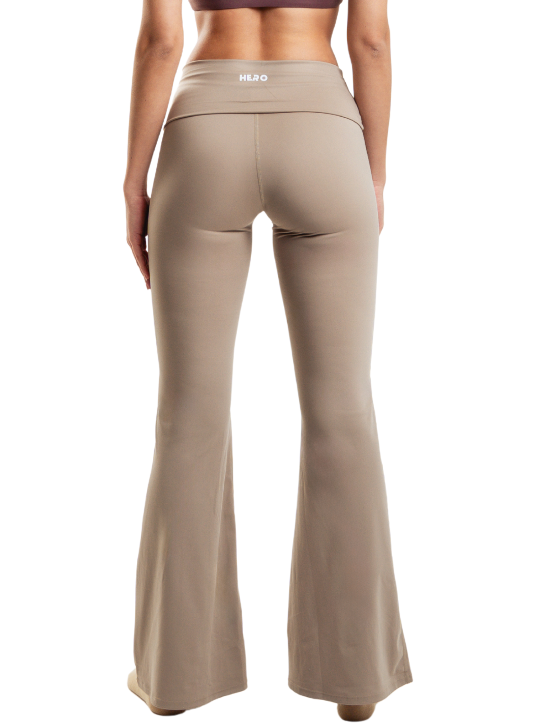 CROSS FLARE LEGGINGS HERO BEIGE