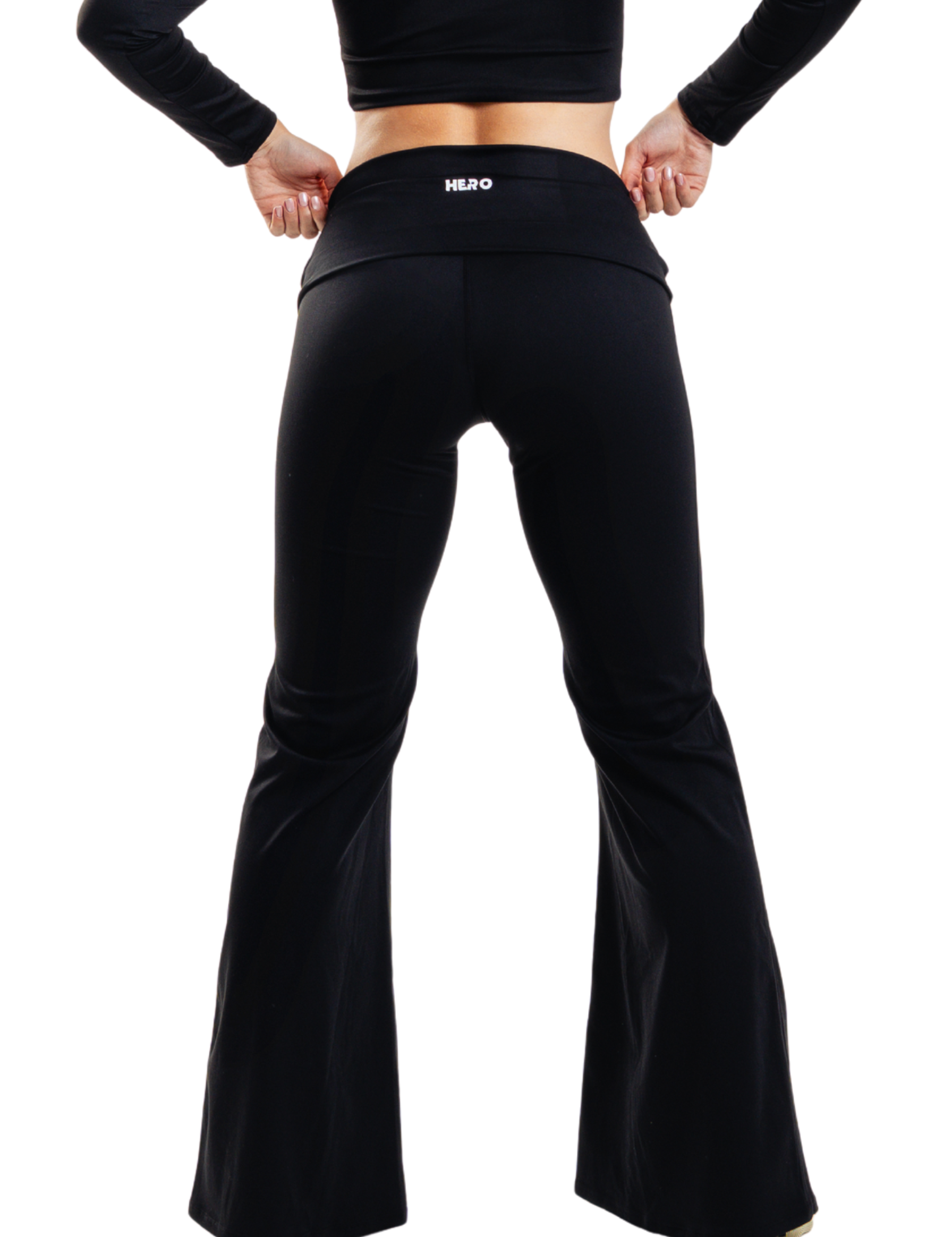 CROSS FLARE LEGGINGS HERO NEGRO
