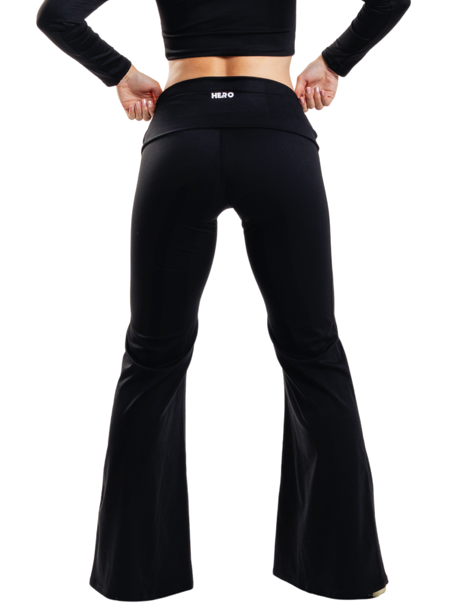 CROSS FLARE LEGGINGS HERO NEGRO