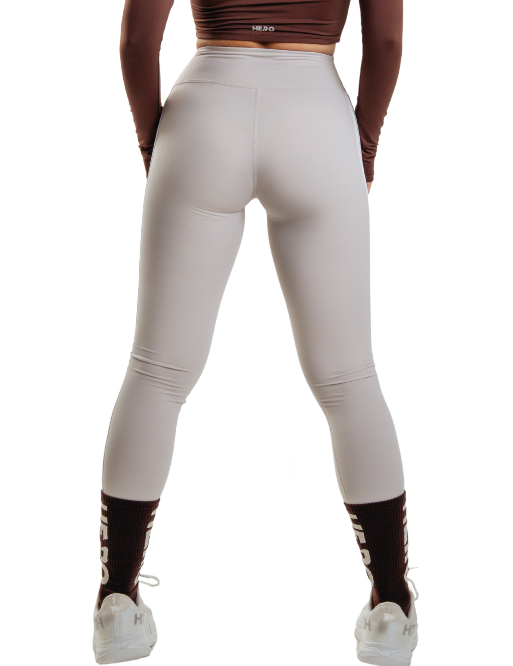 DUAL STRIPE LEGGINGS HERO BEIGE