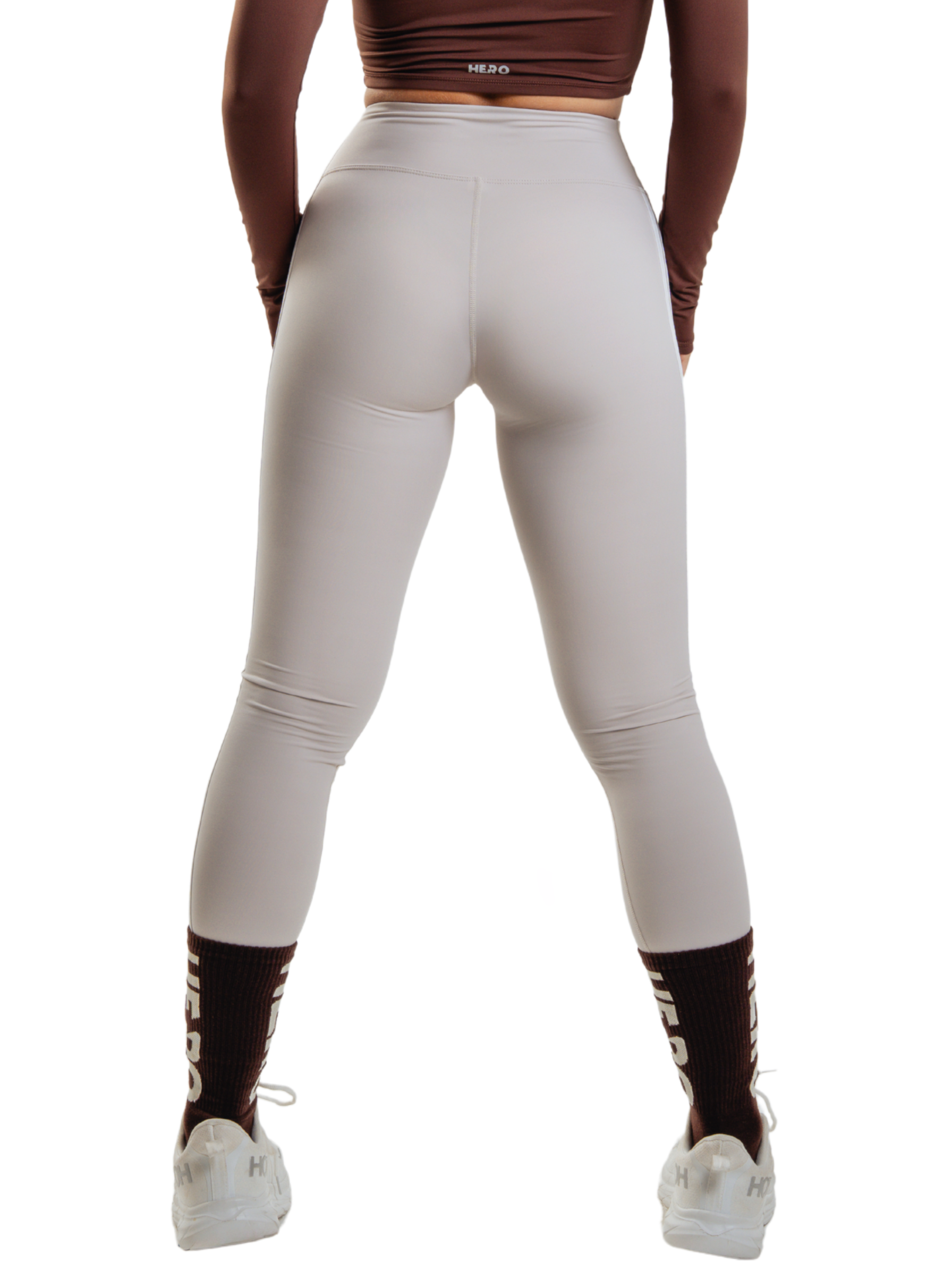 DUAL STRIPE LEGGINGS HERO BEIGE