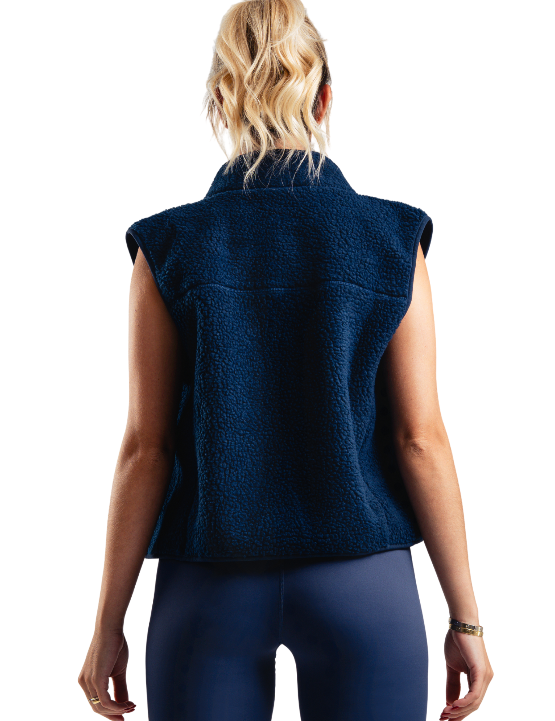 ESSENTIAL SHERPA VEST HERO AZUL NAVY