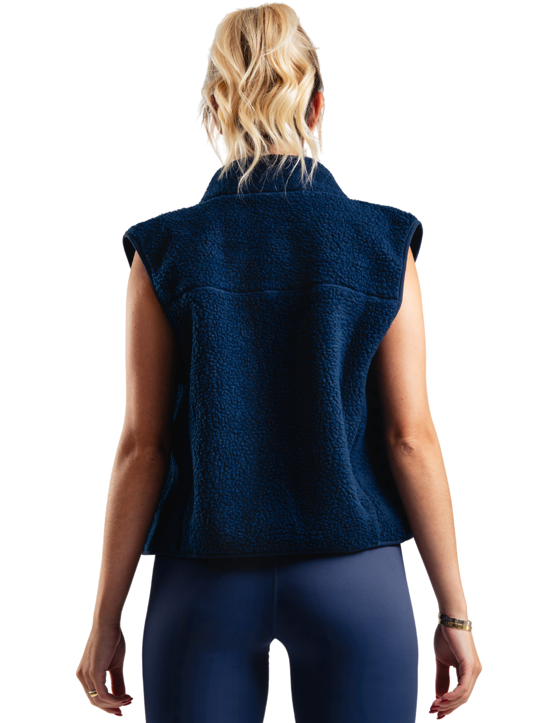 ESSENTIAL SHERPA VEST HERO AZUL NAVY