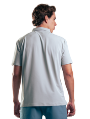 FITNESS POLO HERO GRIS