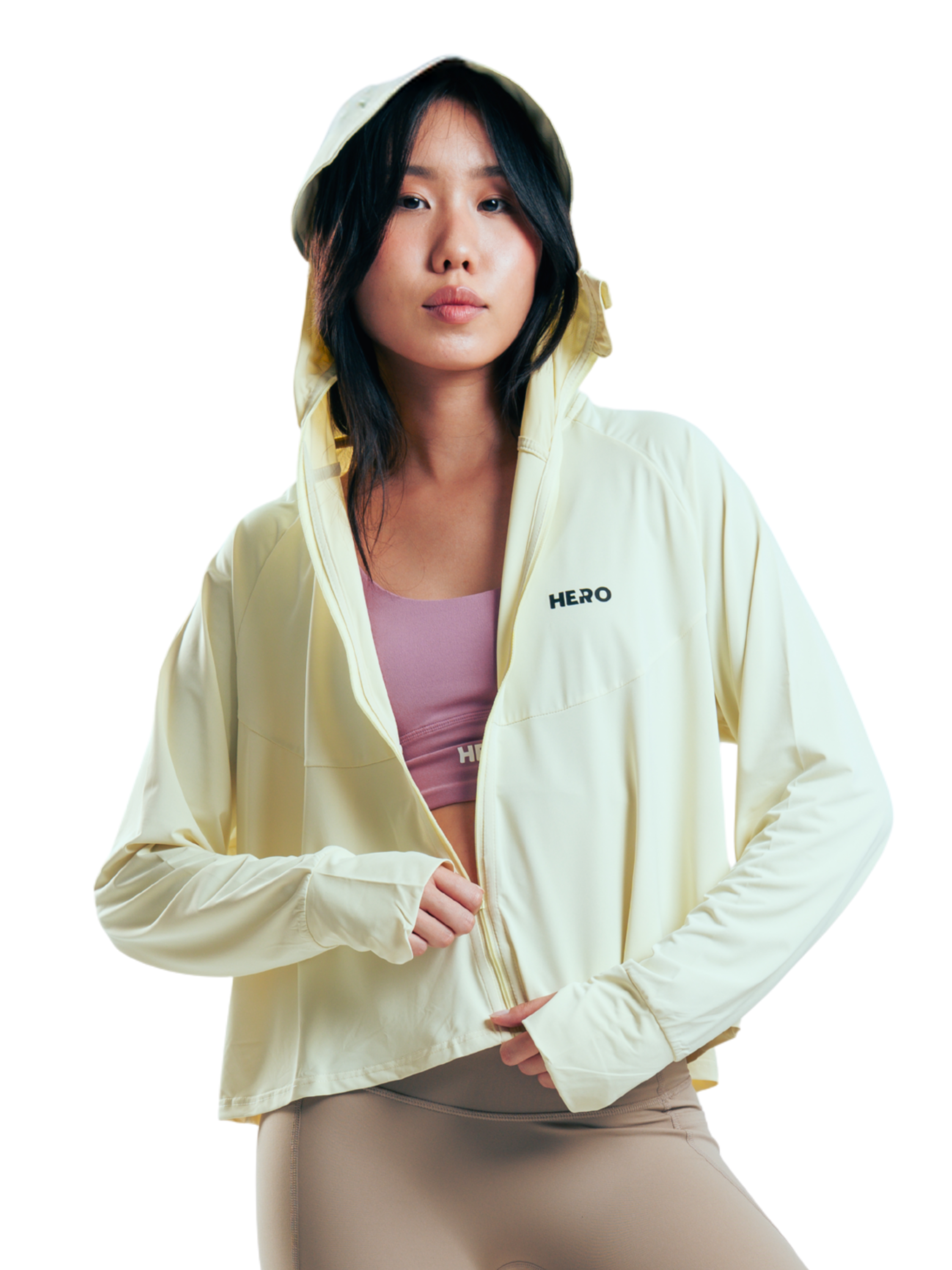 GAITER HOOD UV HERO AMARILLO