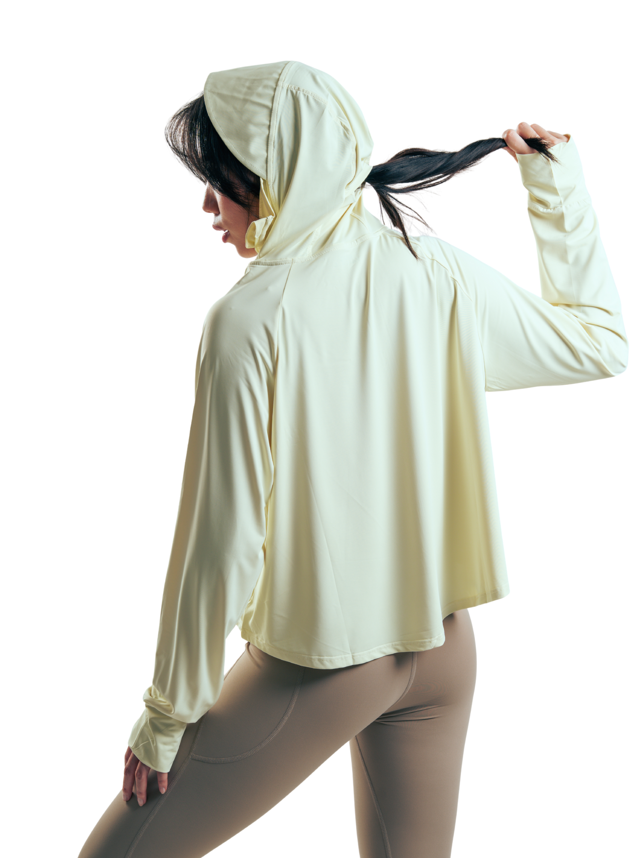 GAITER HOOD UV HERO AMARILLO