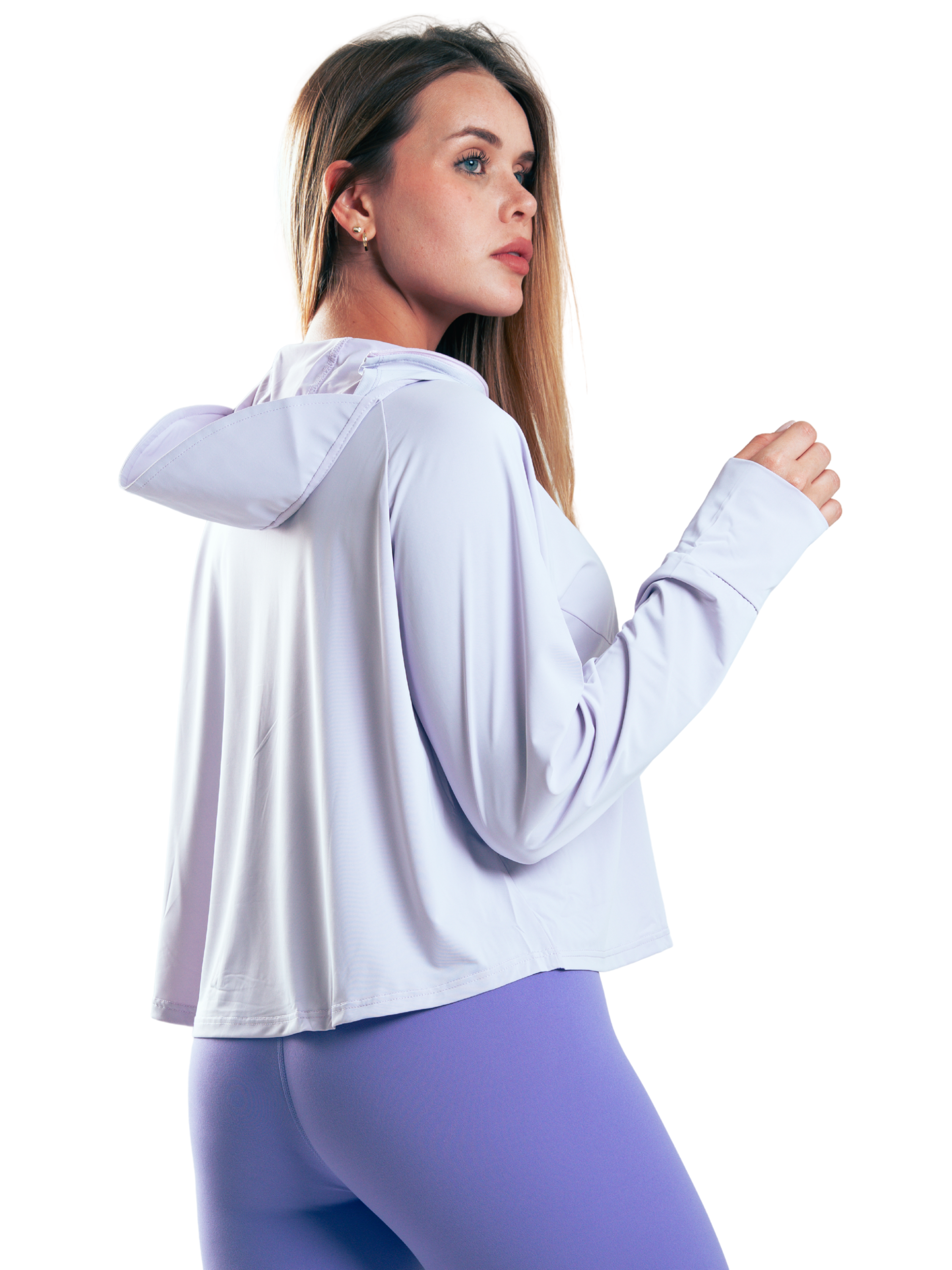 GAITER HOOD UV HERO LILA