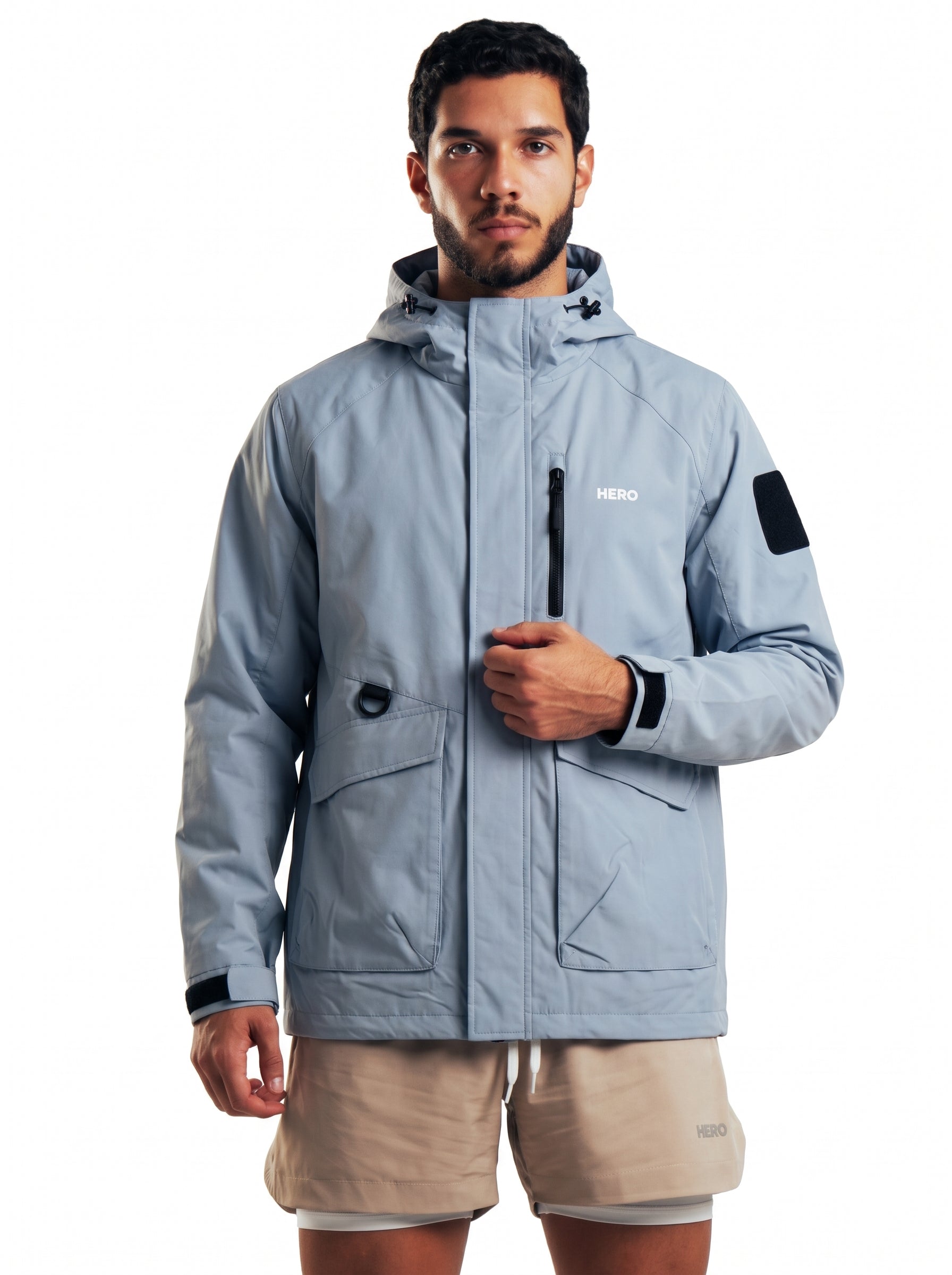 TACTICAL SHELL JACKET HERO AZUL BEBE