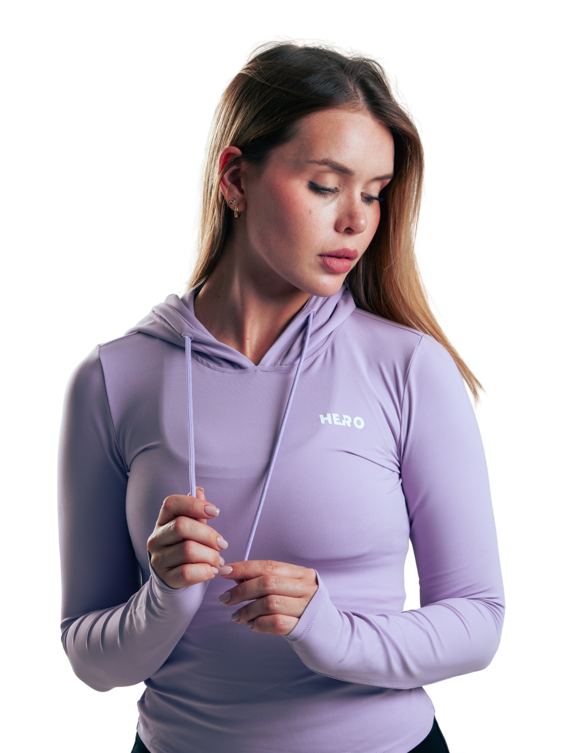 HOODIE FIT TED HERO LILA