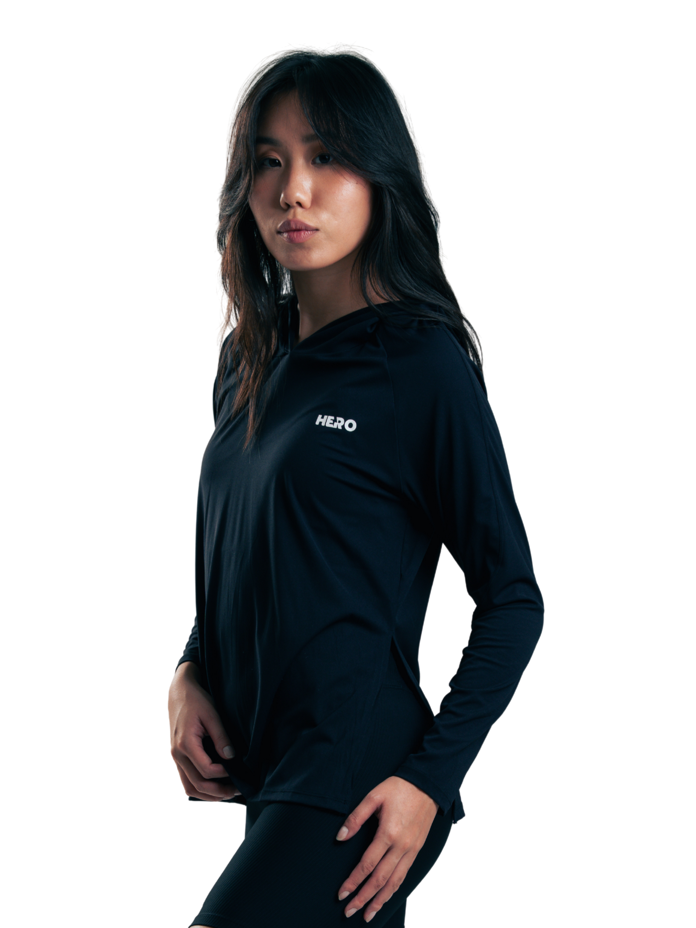 HOODIE FIT TED HERO NEGRO