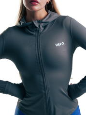 HOODIE LITE ZIPPER HERO GRIS