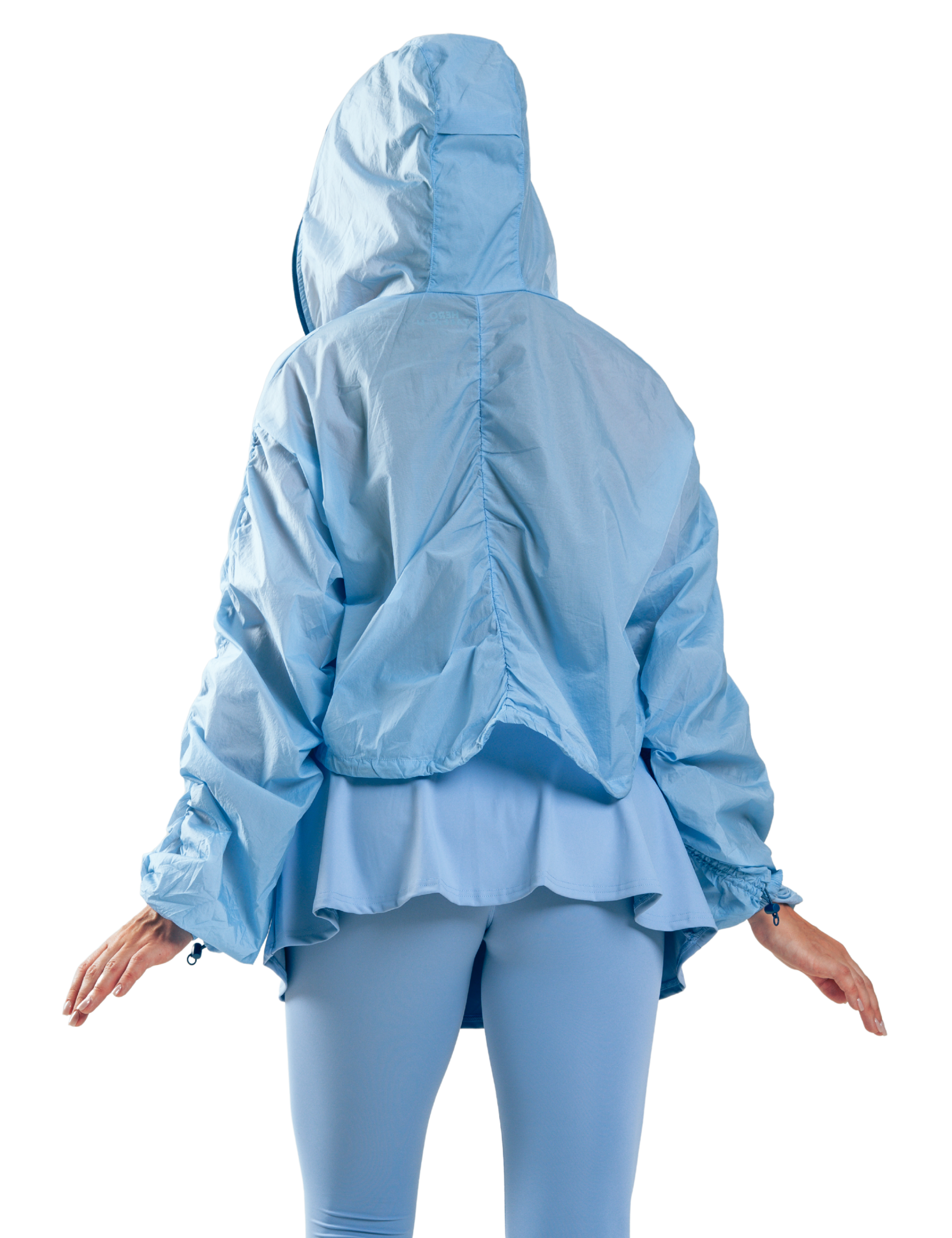 JACKET CROP ZIP HERO AZUL