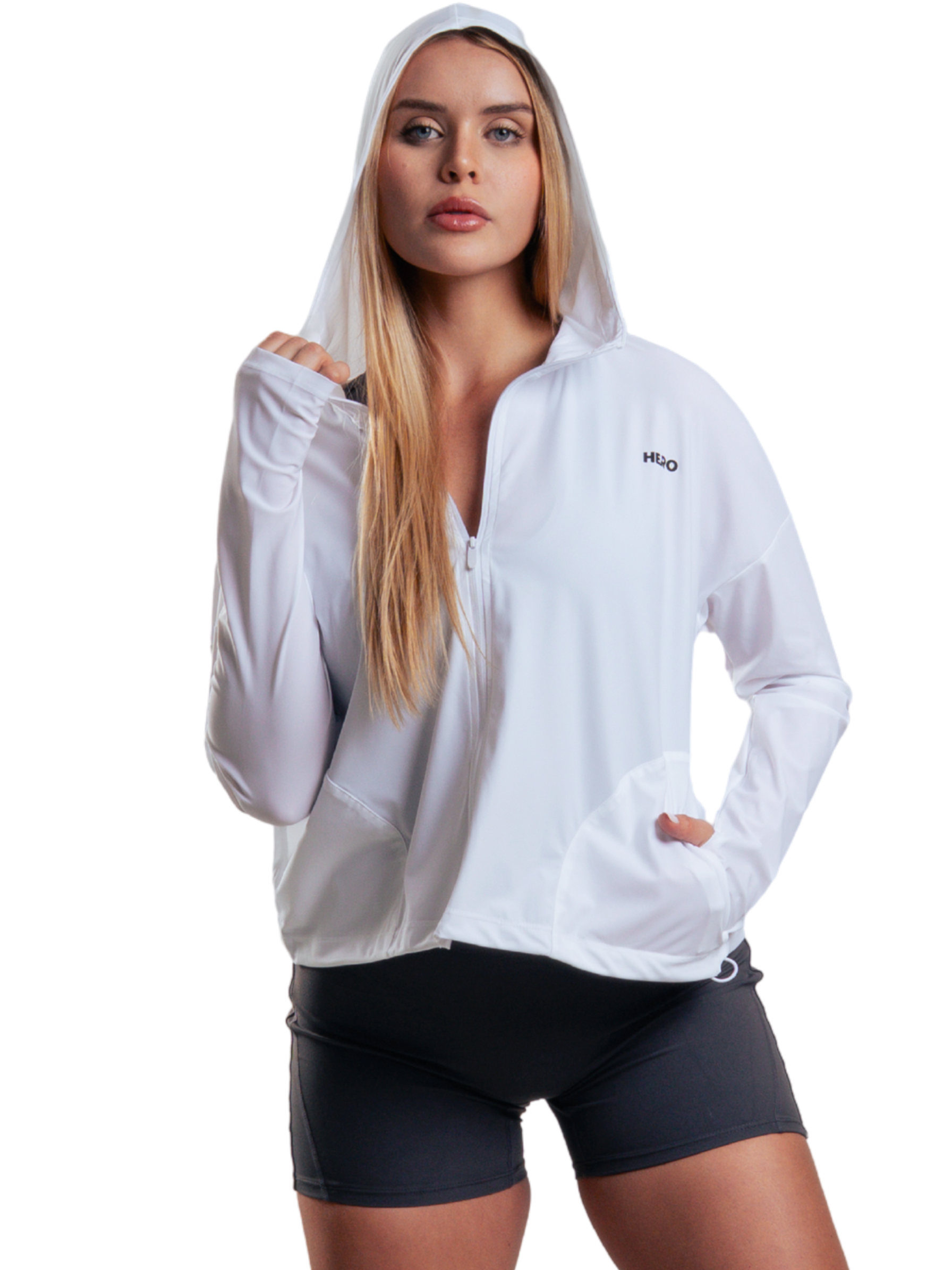 JACKET FREE FIT HERO BLANCO
