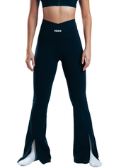 LEGGIN FLAREN CON ABERTURAS HERO NEGRO