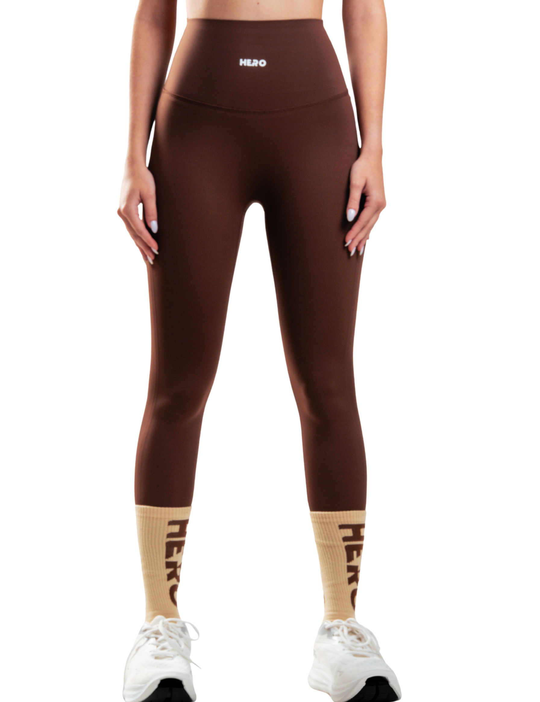 LEGGIN BASIC FIT HERO MARRON