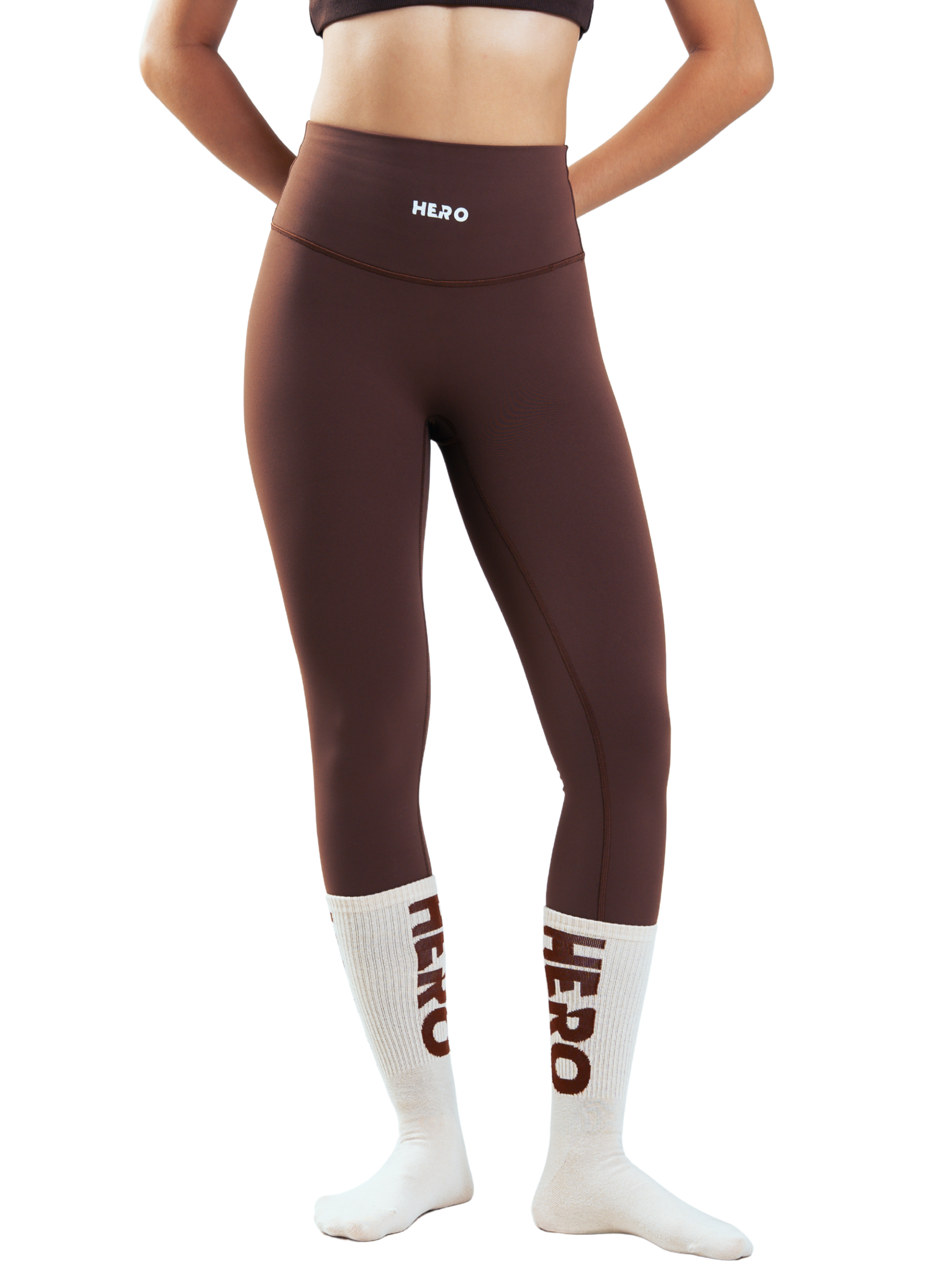 LEGGIN SLIM FIT HERO MARRON