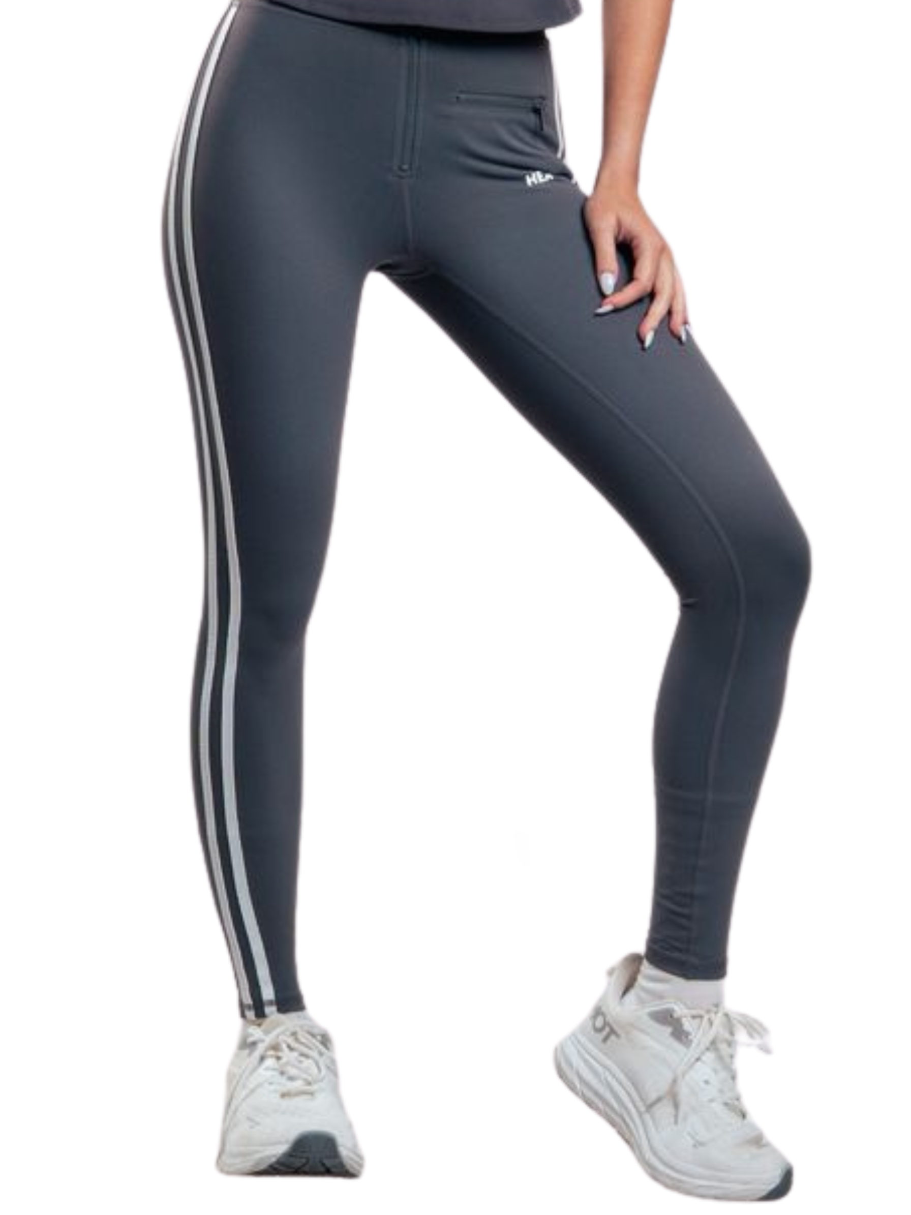 LEGGIN ZIP HERO GRIS
