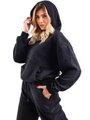 SET BASIC FIT HOODIE HERO NEGRO