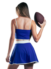 CONJUNTO FALDA Y TOP BODERLINE HERO AZUL