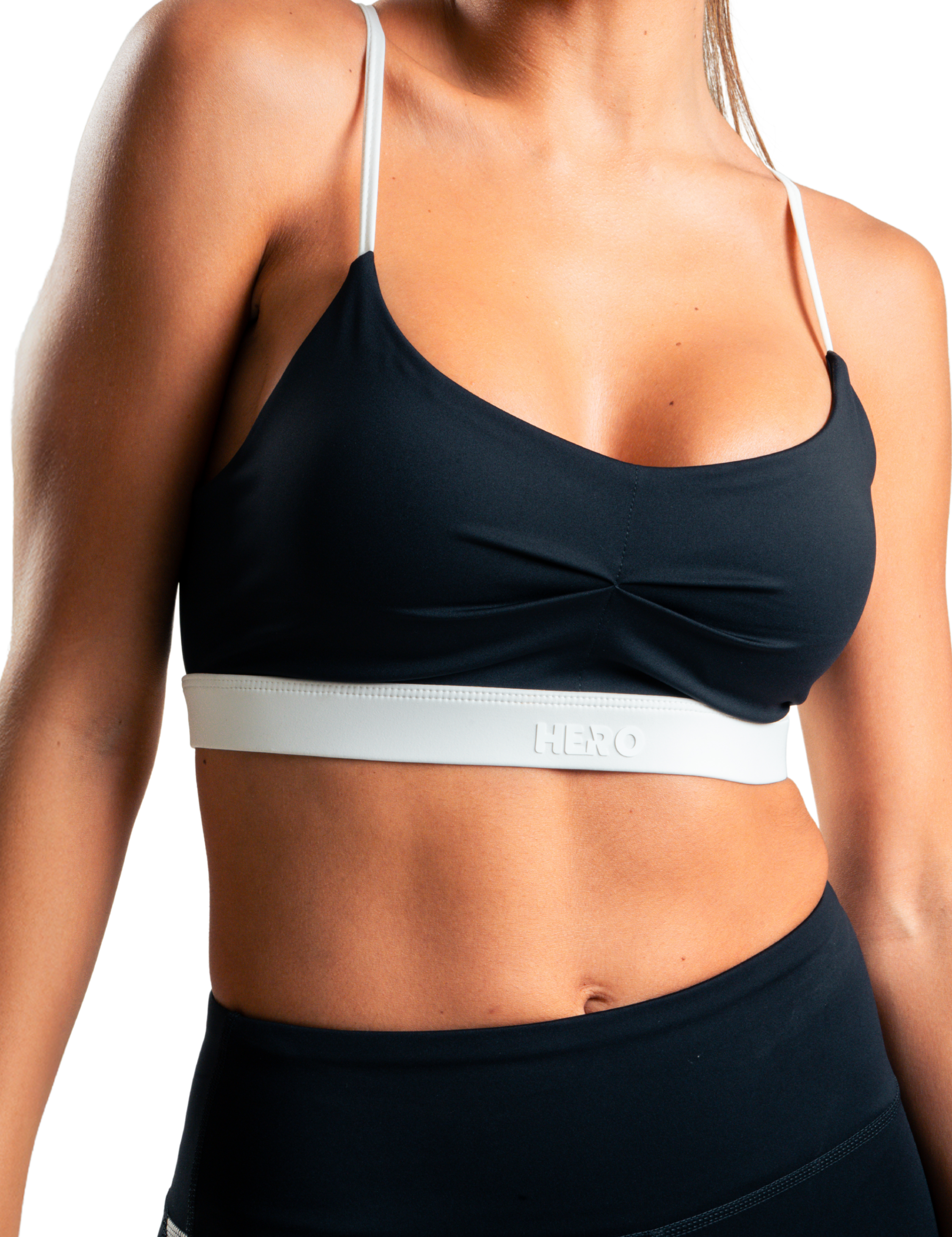 CONJUNTO TOP Y LEGGIN BRAFIT HERO NEGRO
