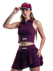 SET TENNIS PLISADO HERO VINOTINTO