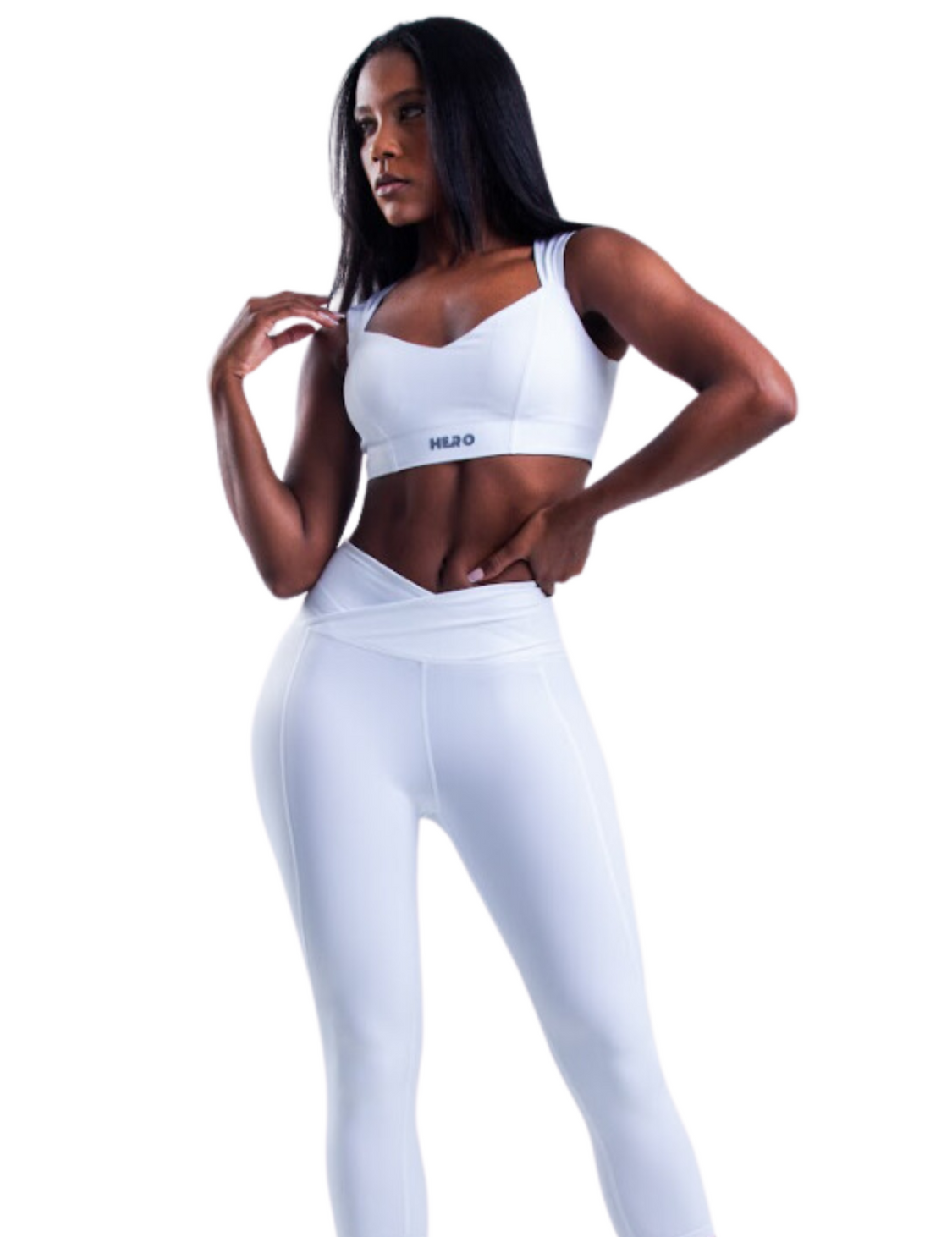 CONJUNTO TOP ESCOTE CUADRADO Y LEGGIN HERO
