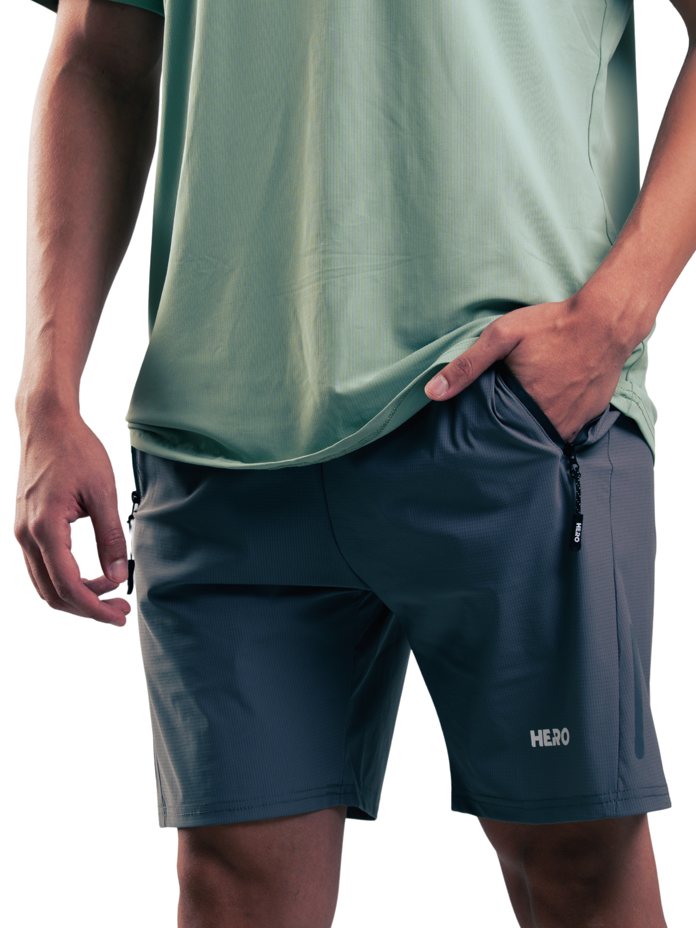 SHORT CREMREF HERO GRIS